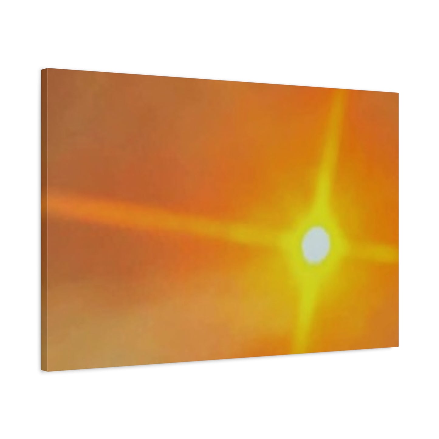 Sunburst Sunset Canvas Print — Warm Abstract Wall Art