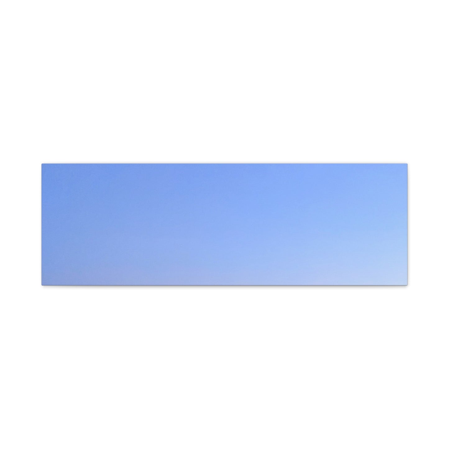 Serene Blue Horizon Matte Canvas Print — Stretched Wall Art