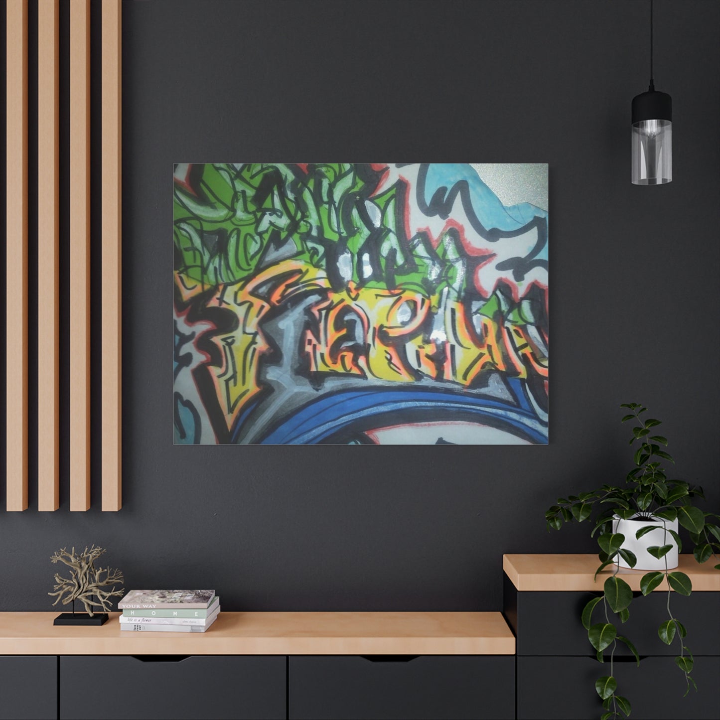 Graffiti Street Art Canvas Print — Urban Colorful Wall Decor