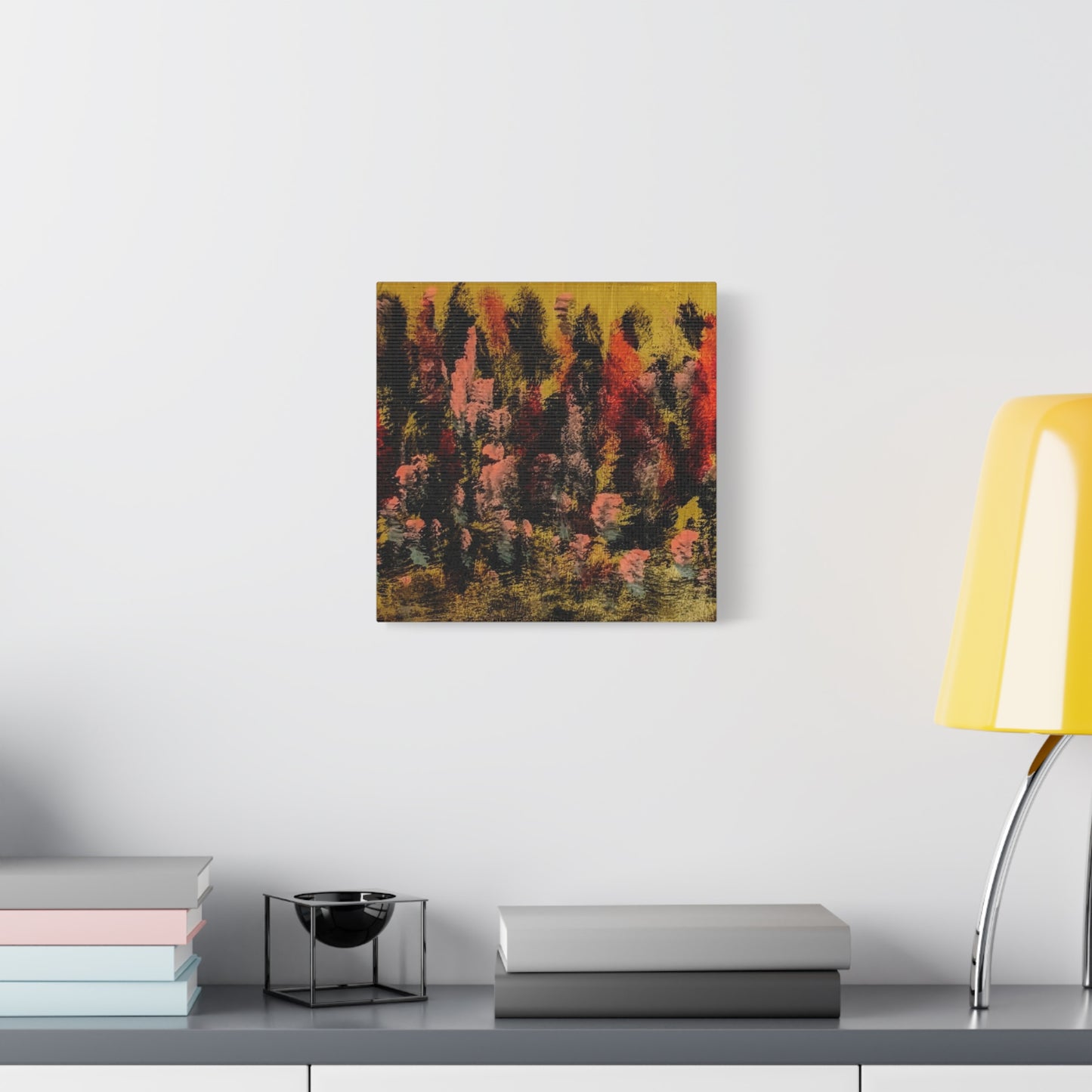 Autumn Forest Abstract — Matte Stretched Canvas