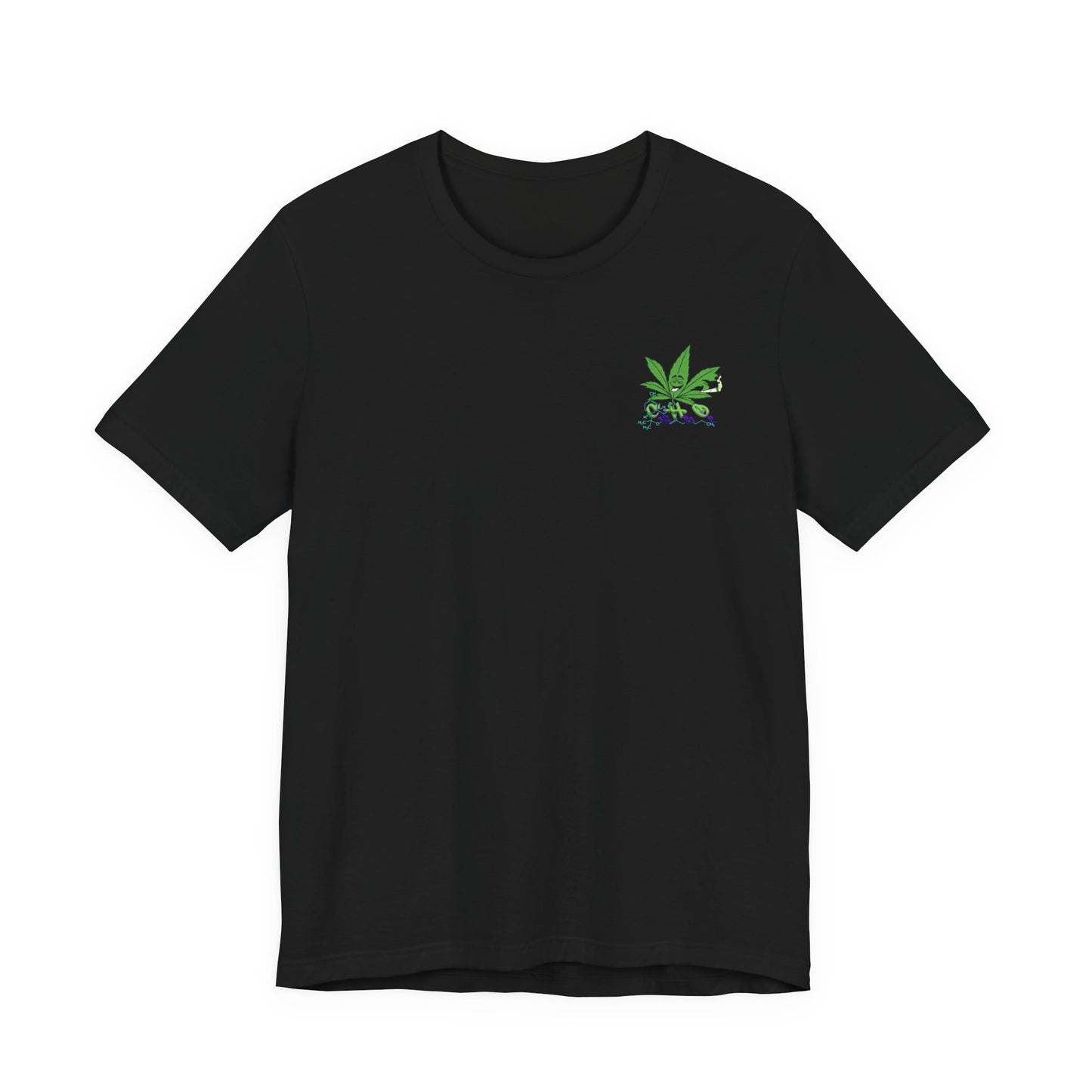 C16H21O2 - Minimal Marijuana Plant Graphic T-Shirt