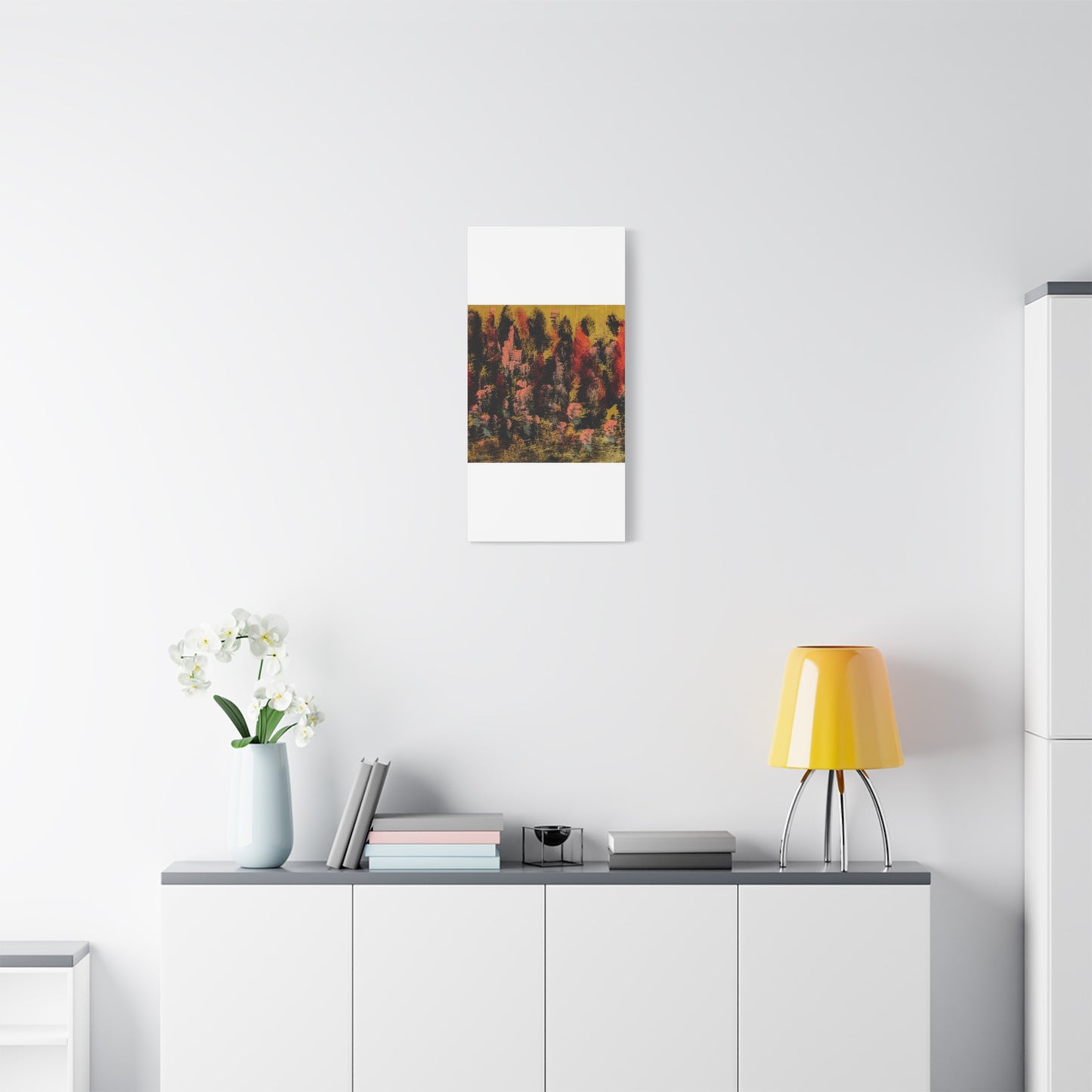 Autumn Forest Abstract — Matte Stretched Canvas