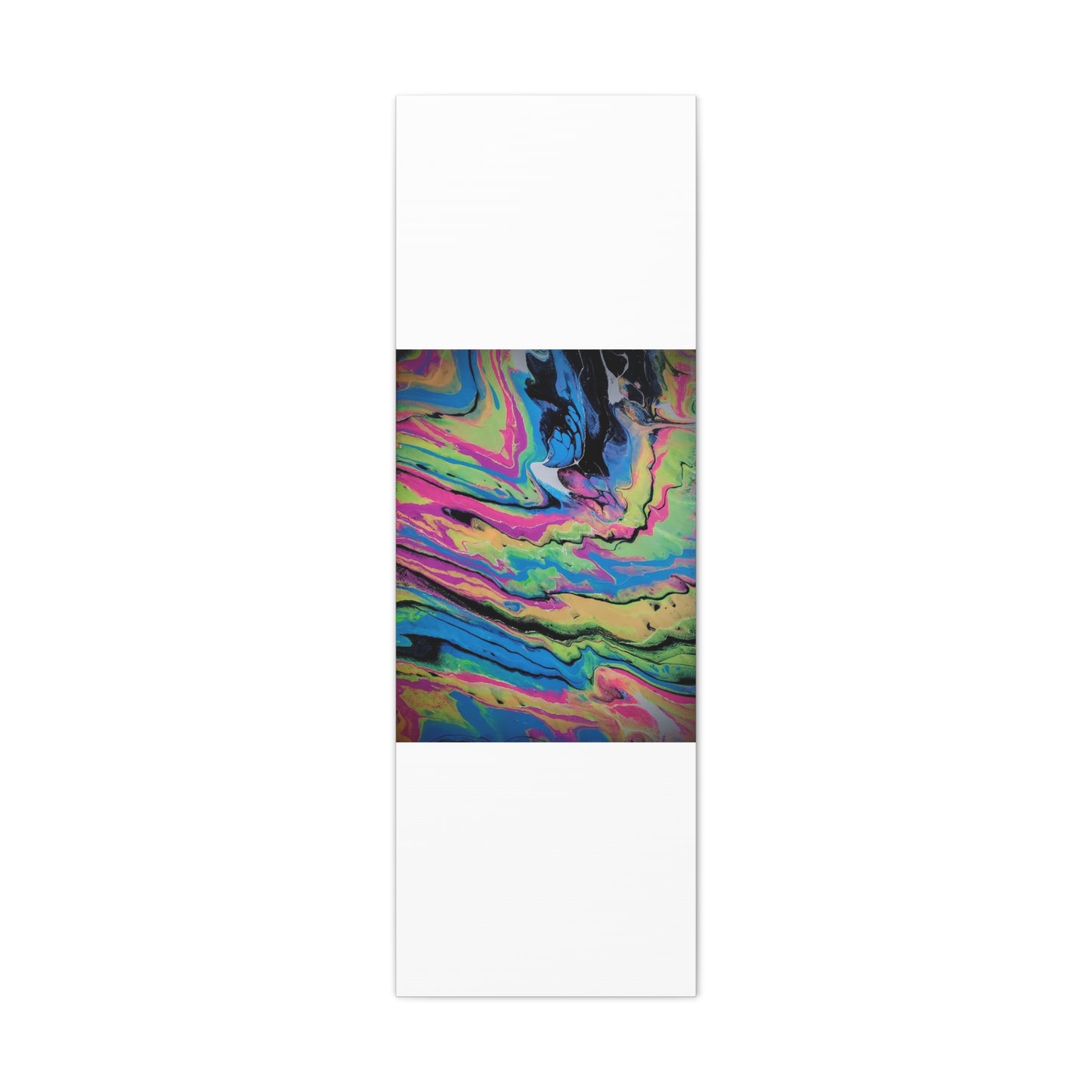 Abstract Neon Fluid Art Canvas Print — Vibrant Psychedelic Wall Decor