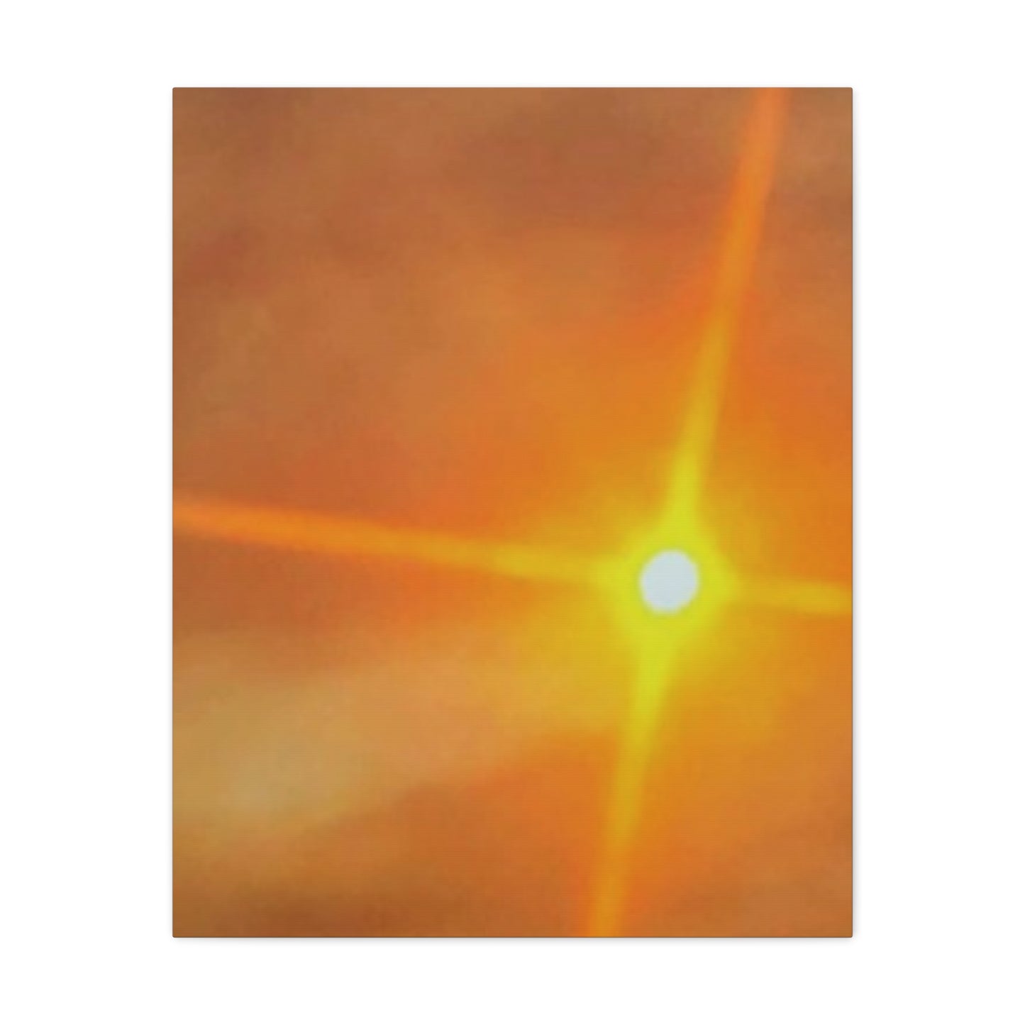 Sunburst Sunset Canvas Print — Warm Abstract Wall Art