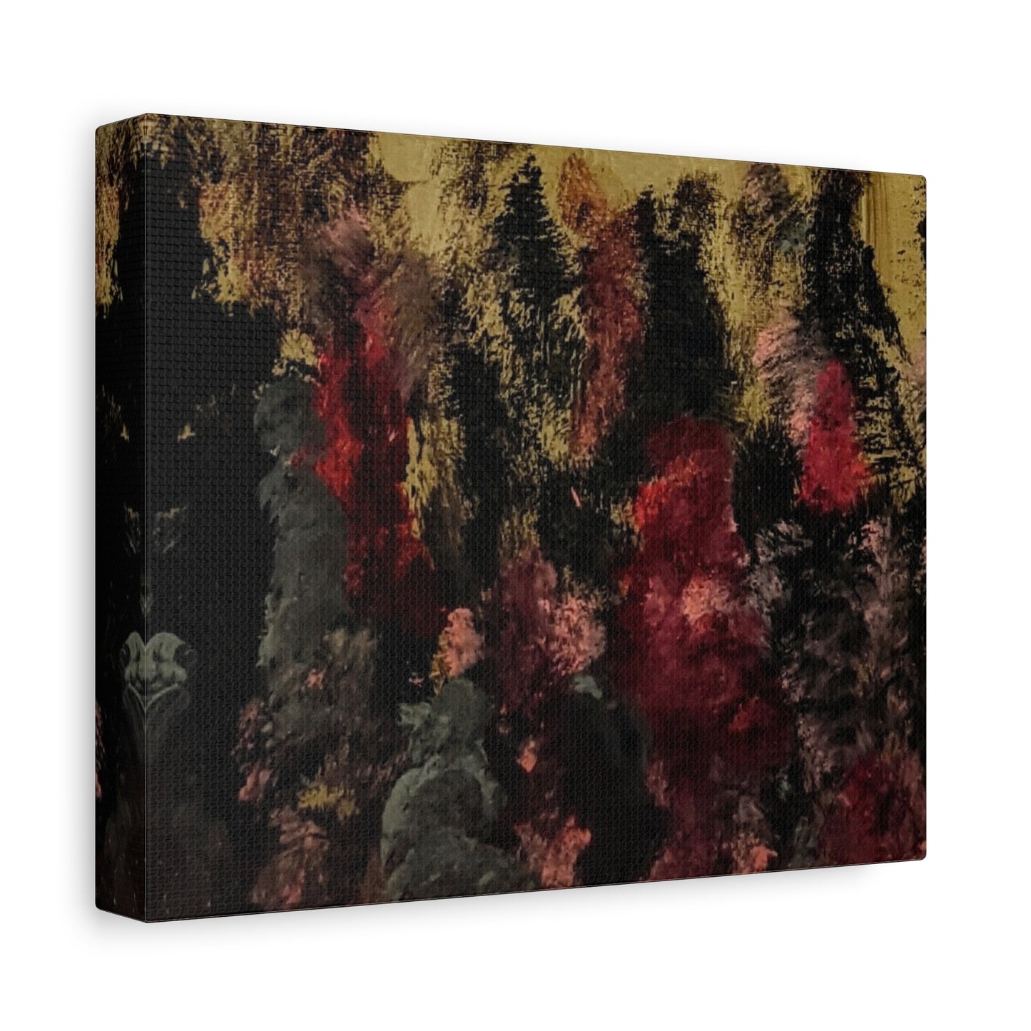 Autumn Forest Nightscape Matte Canvas Print — Stretched 1.25"