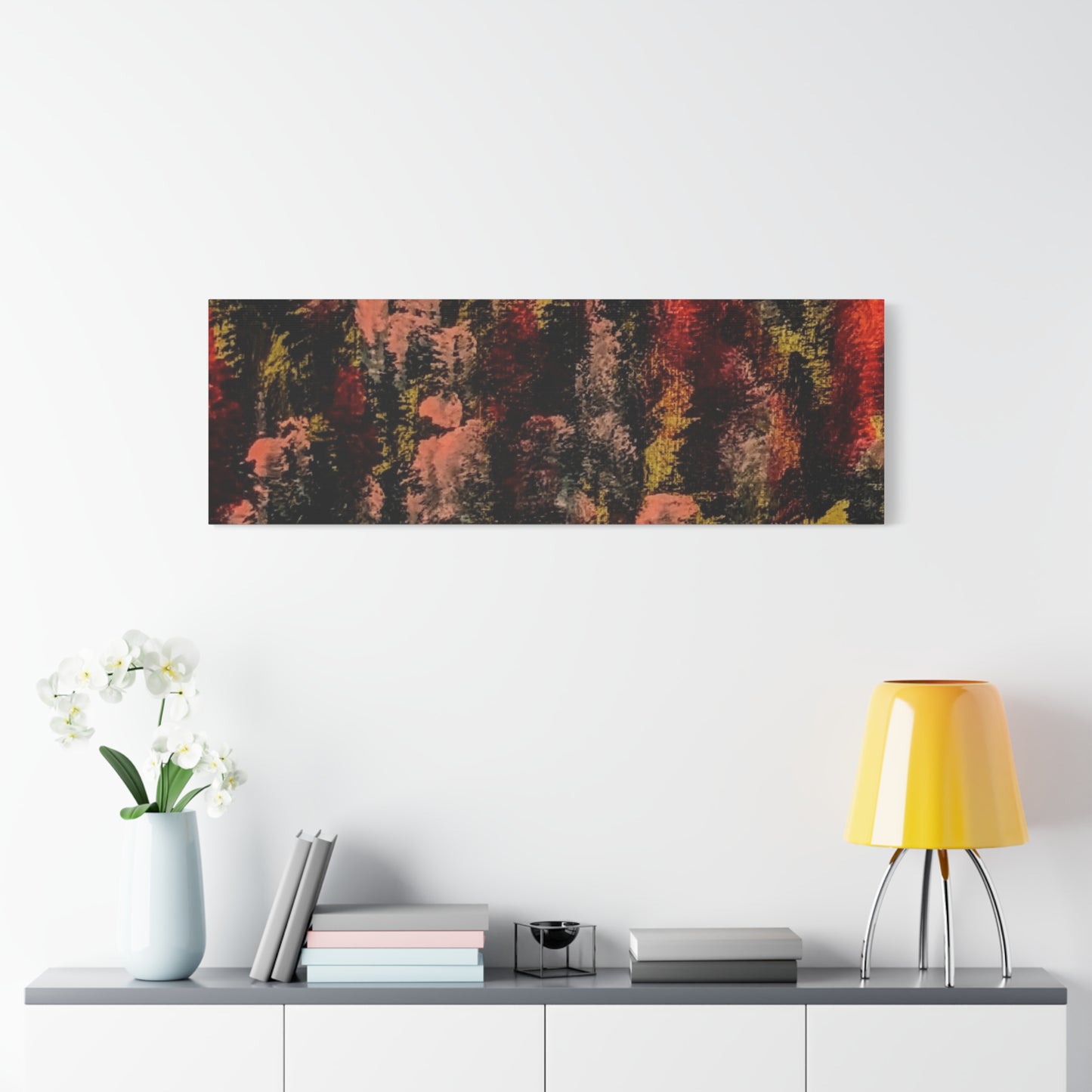 Autumn Forest Abstract — Matte Stretched Canvas