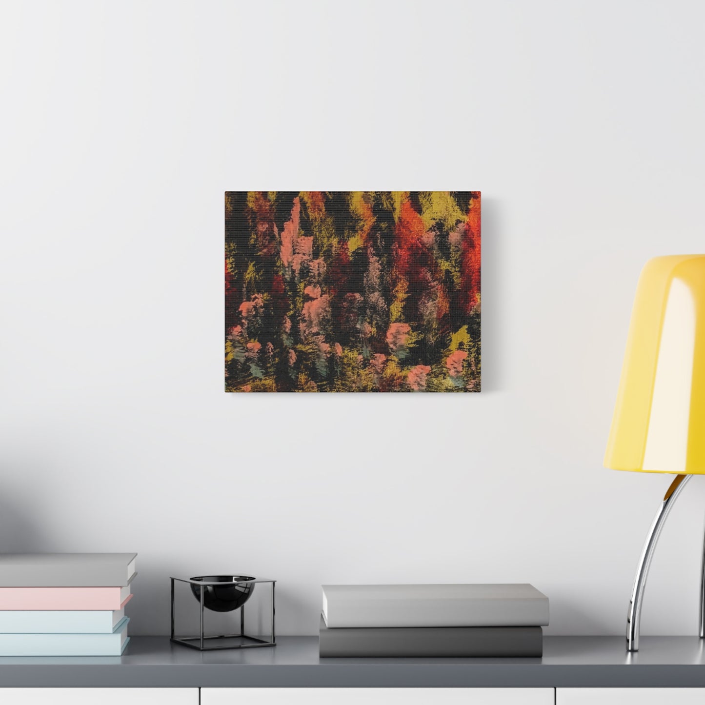 Autumn Forest Abstract — Matte Stretched Canvas