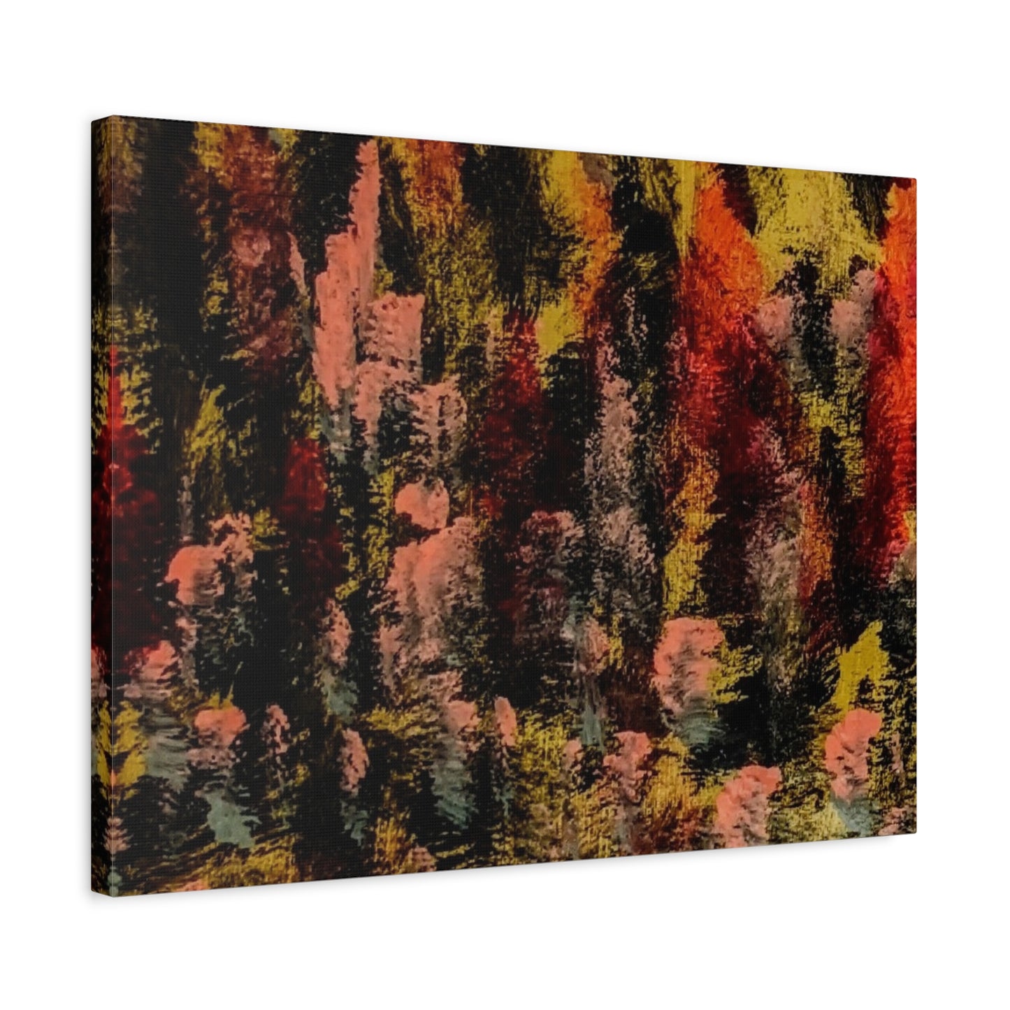 Autumn Forest Abstract — Matte Stretched Canvas