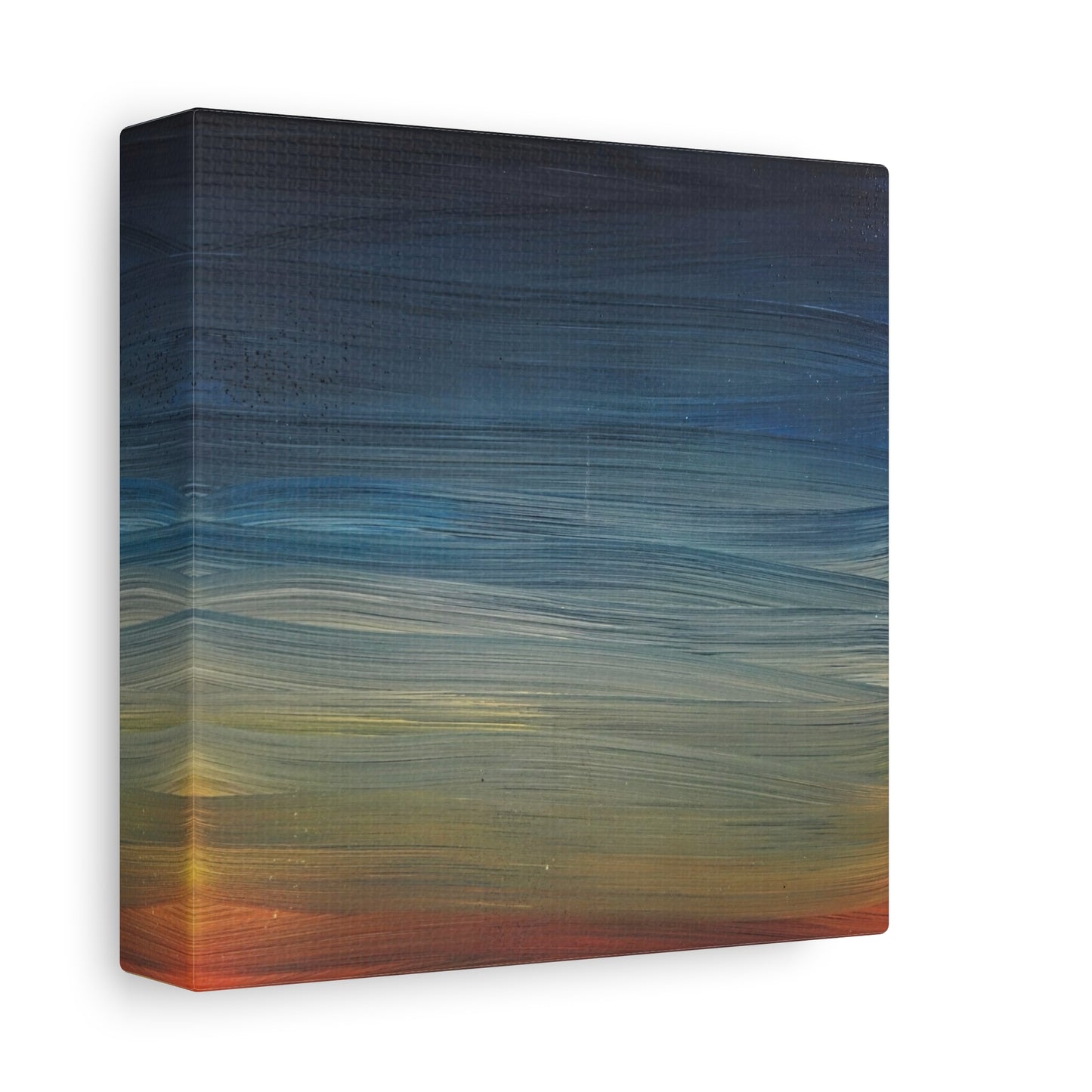Abstract Coastal Sunset Canvas Print — Matte Stretched Wall Art