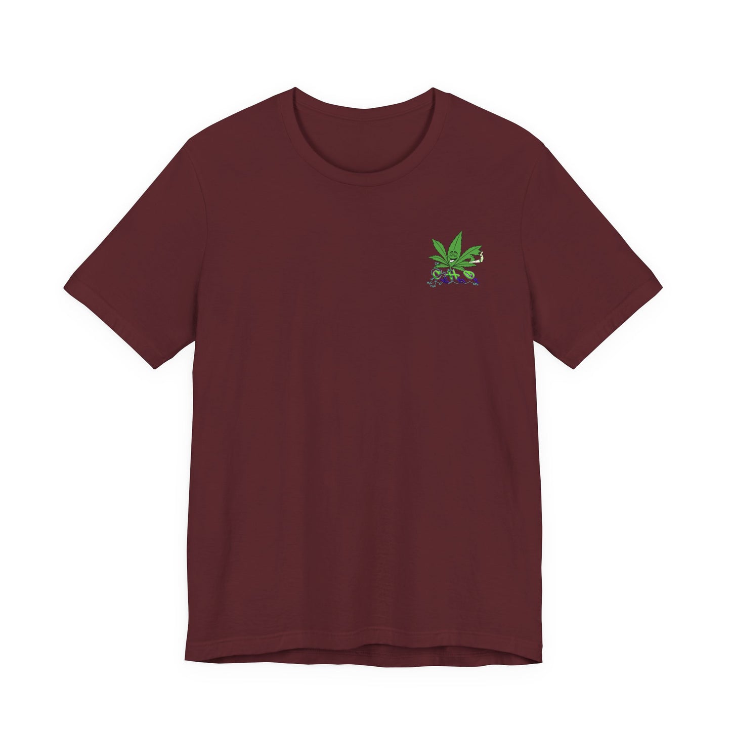 C16H21O2 - Minimal Marijuana Plant Graphic T-Shirt