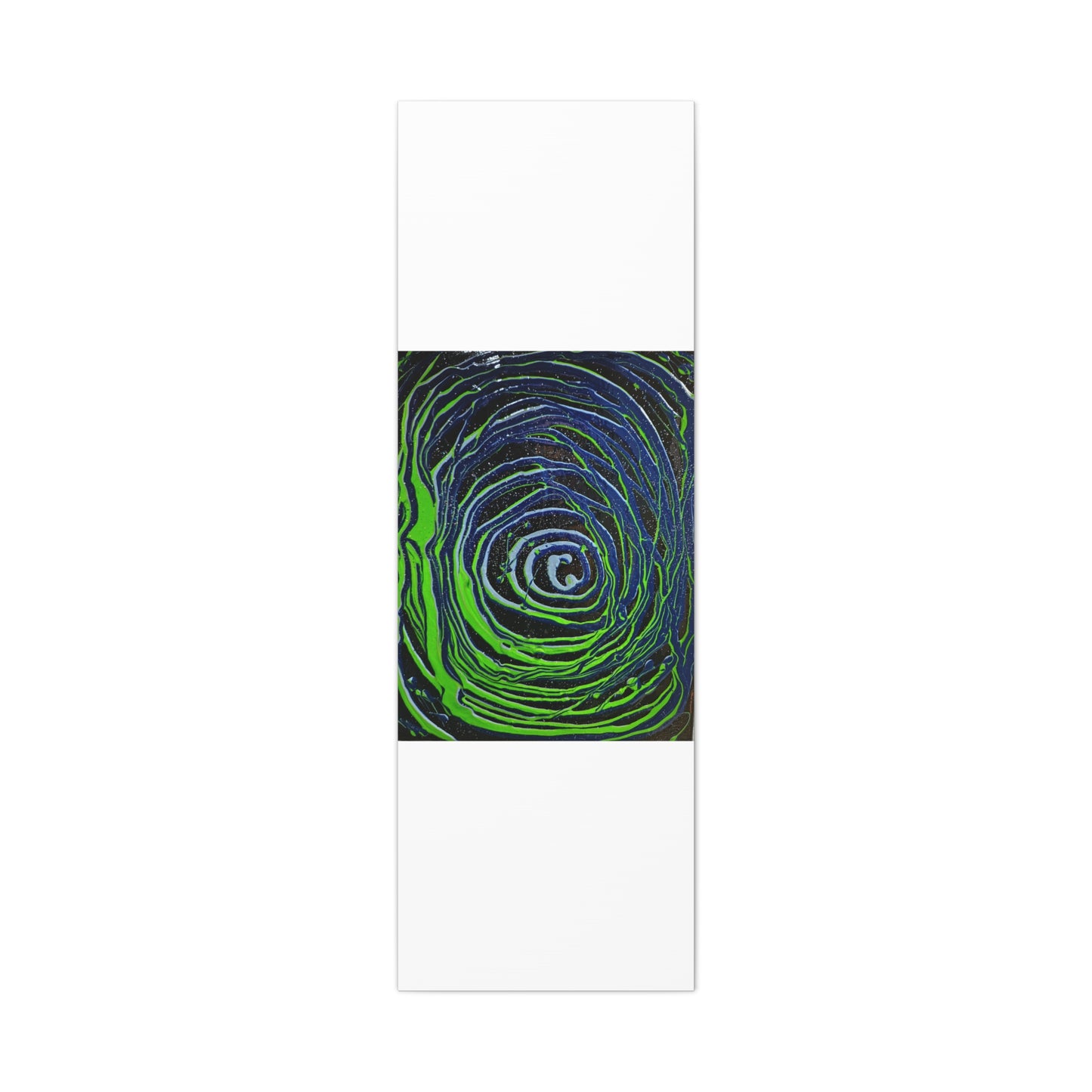 Abstract Green Swirl Matte Canvas Art — Stretched 1.25" Wall Décor
