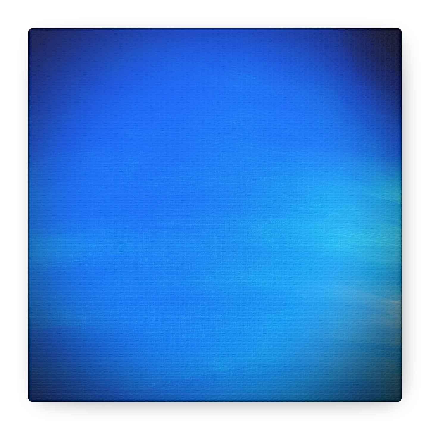 Blue Burst - Gradient Matte Canvas Print — Abstract Ocean Wall Art, Stretched 1.25"