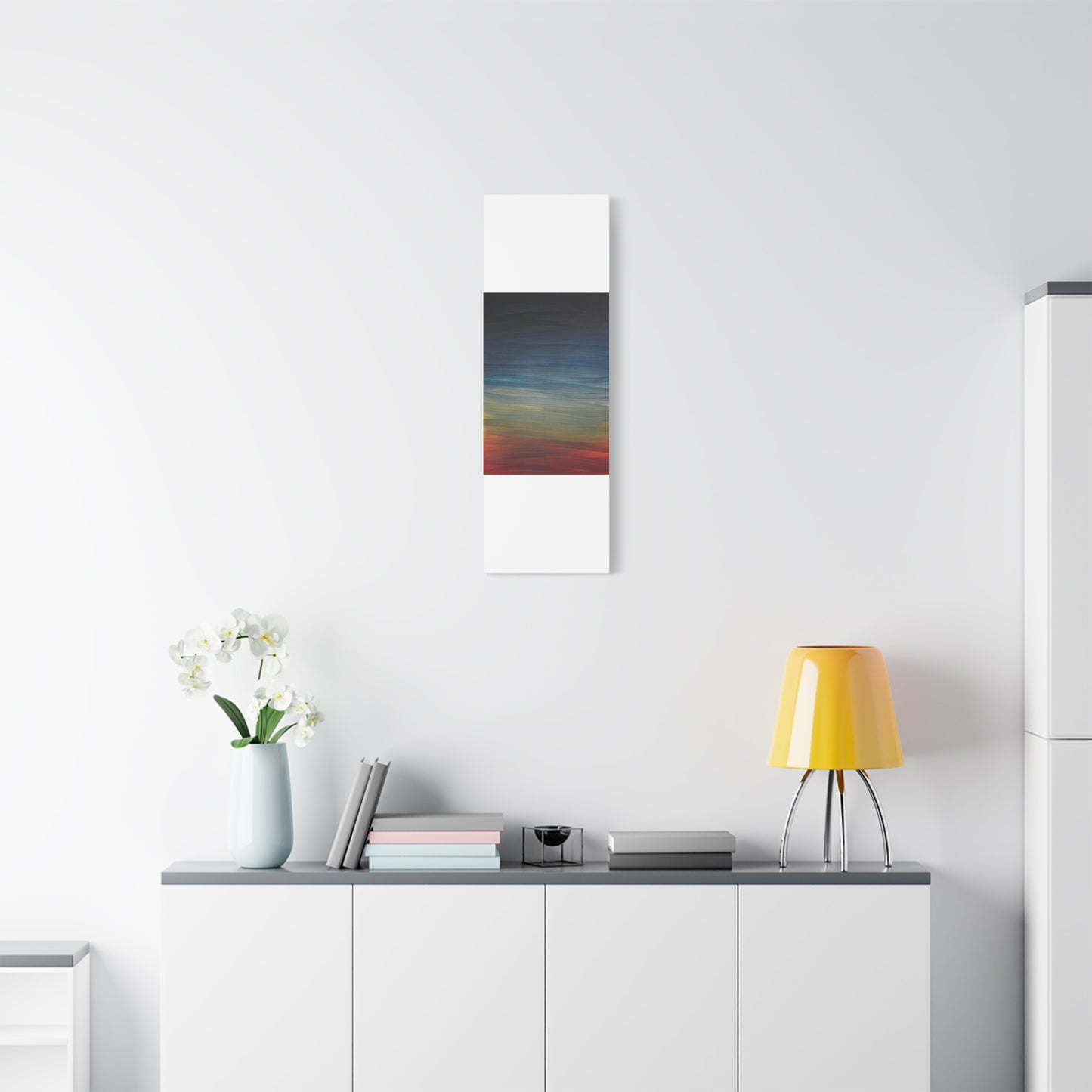 Abstract Coastal Sunset Canvas Print — Matte Stretched Wall Art