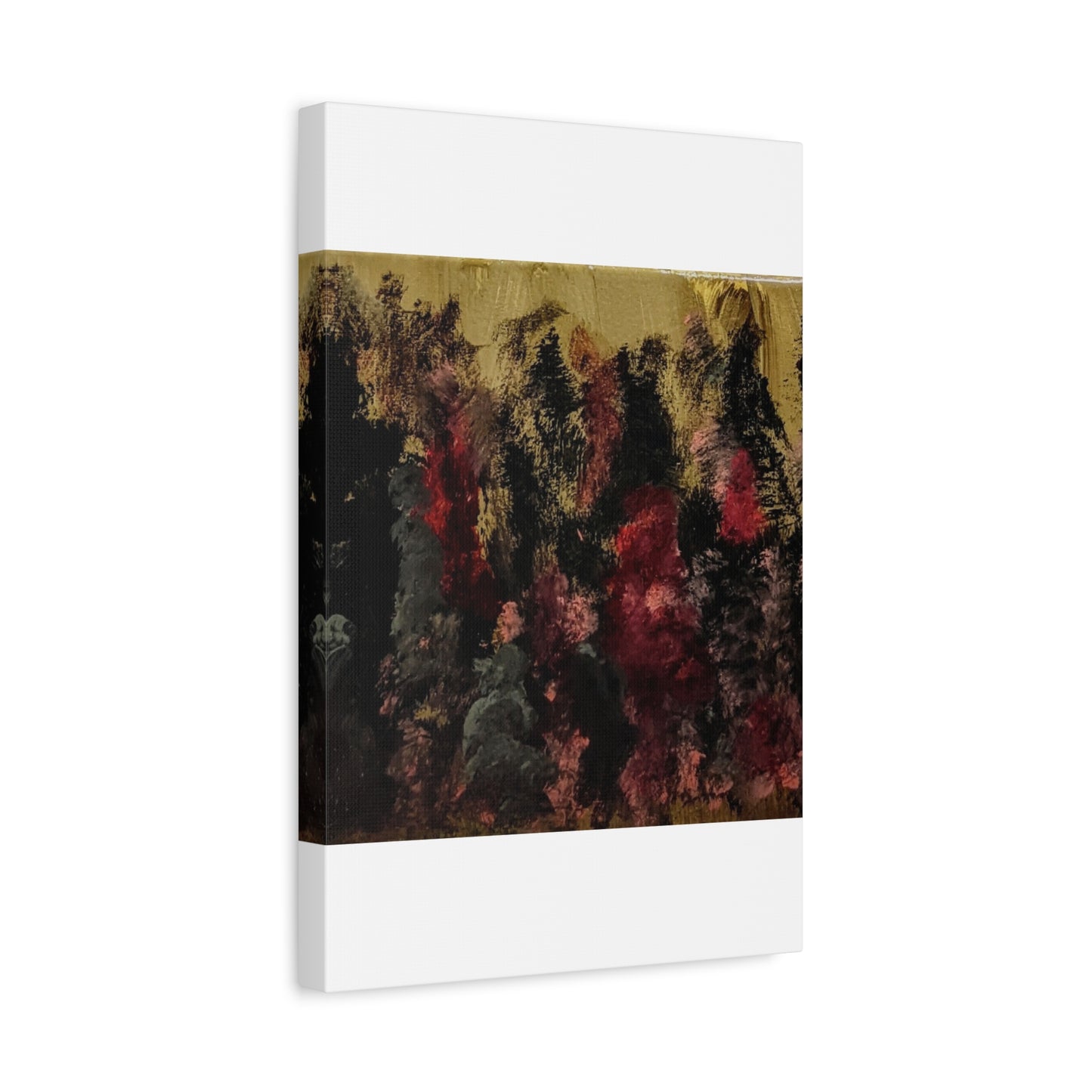 Autumn Forest Nightscape Matte Canvas Print — Stretched 1.25"