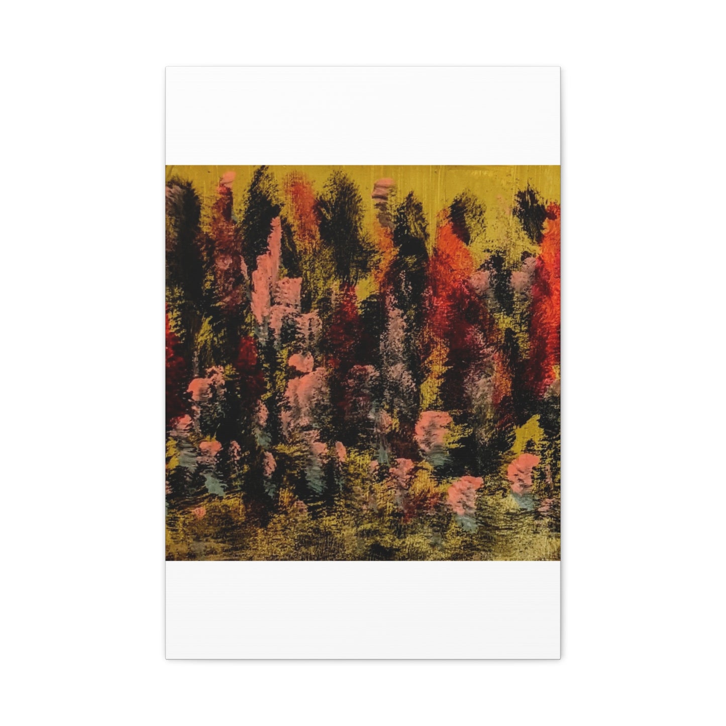 Autumn Forest Abstract — Matte Stretched Canvas