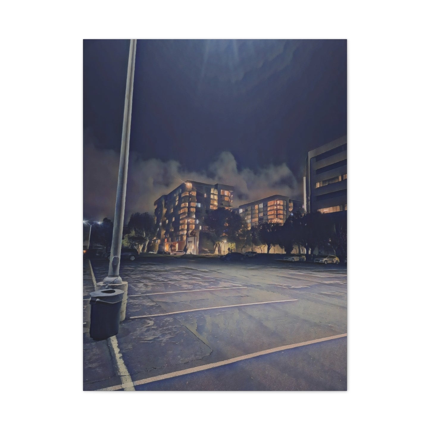 Canvas Art Print - Urban Nightscape Wall Décor