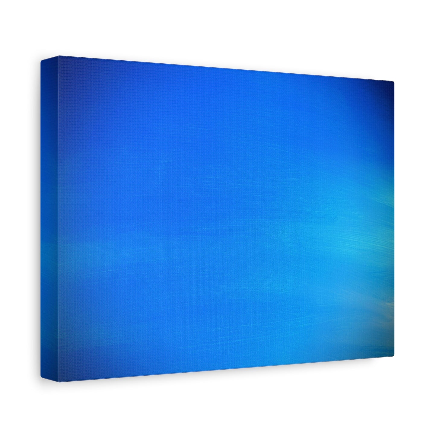 Blue Burst - Gradient Matte Canvas Print — Abstract Ocean Wall Art, Stretched 1.25"