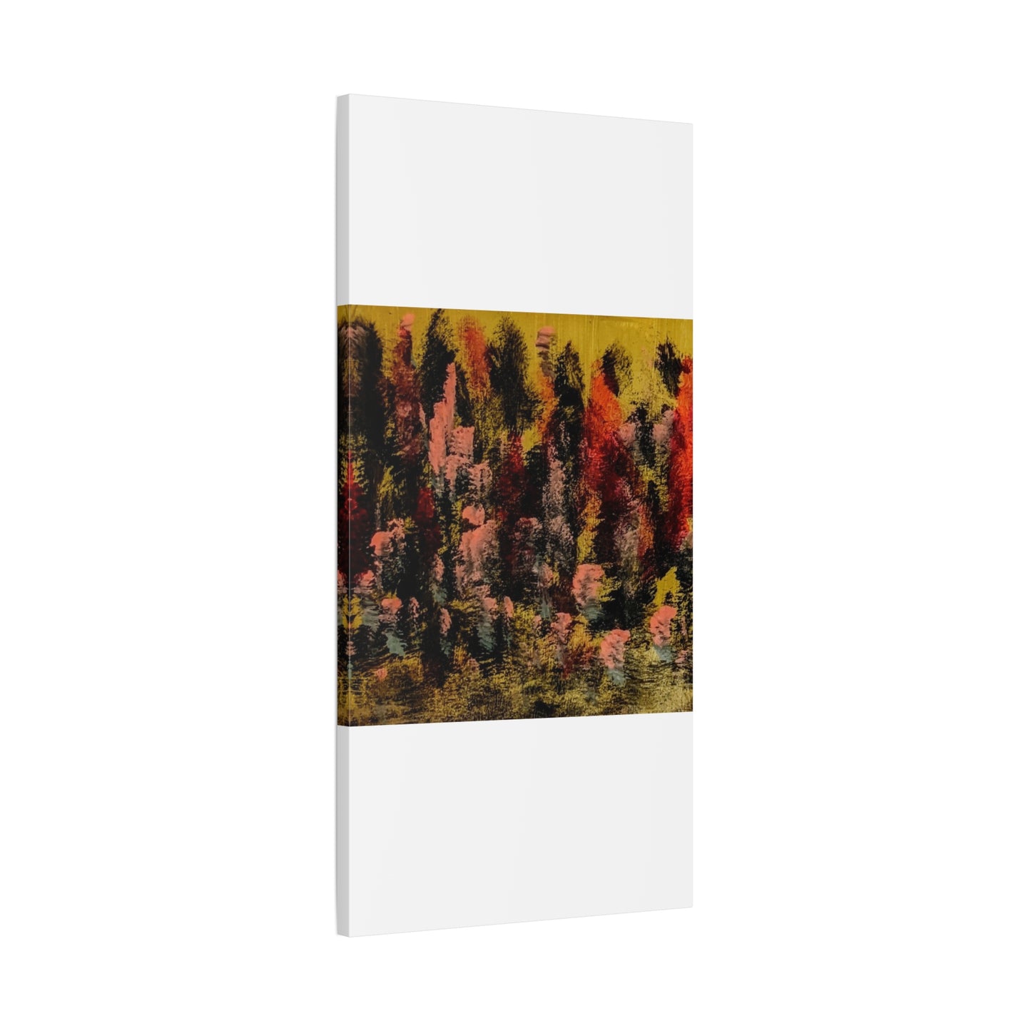 Autumn Forest Abstract — Matte Stretched Canvas
