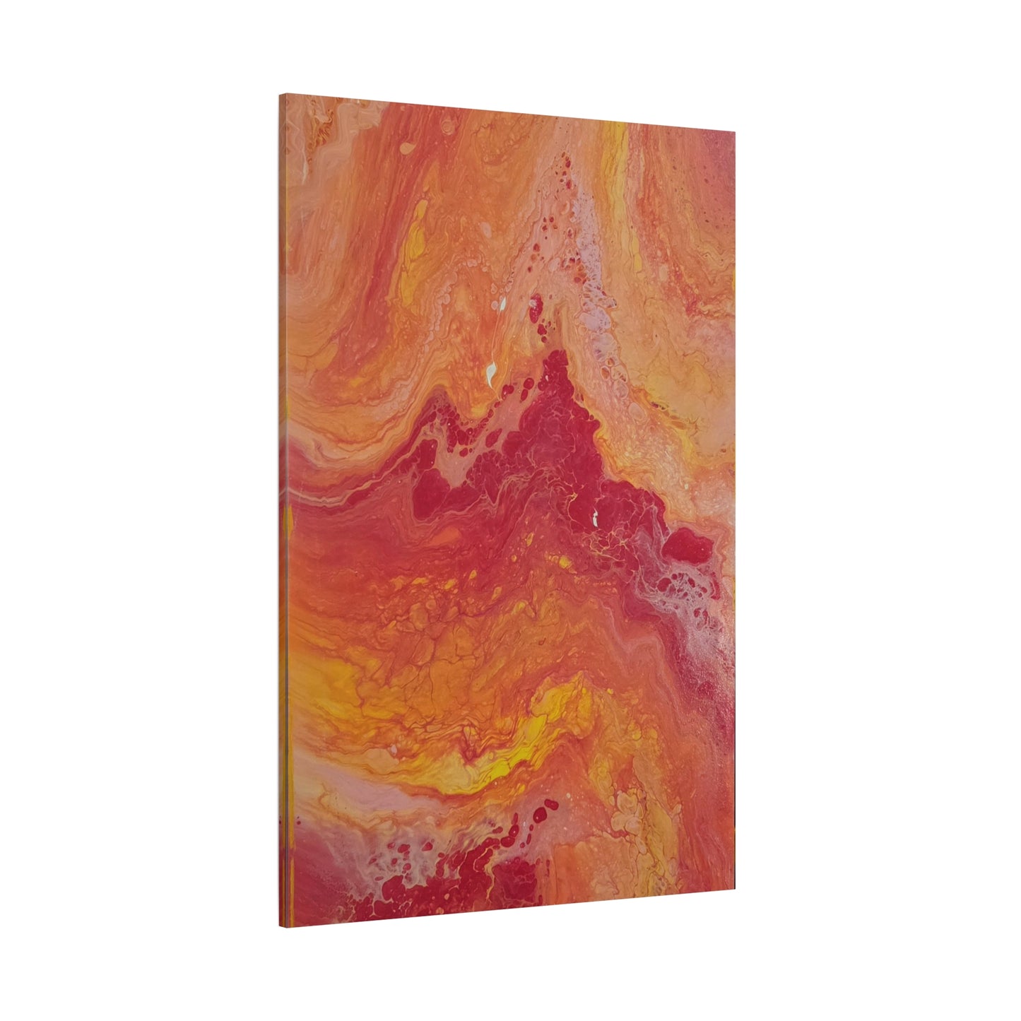 Abstract Pepto Popured - Sunset Swirl Matte Canvas Art - Stretched 1.25"