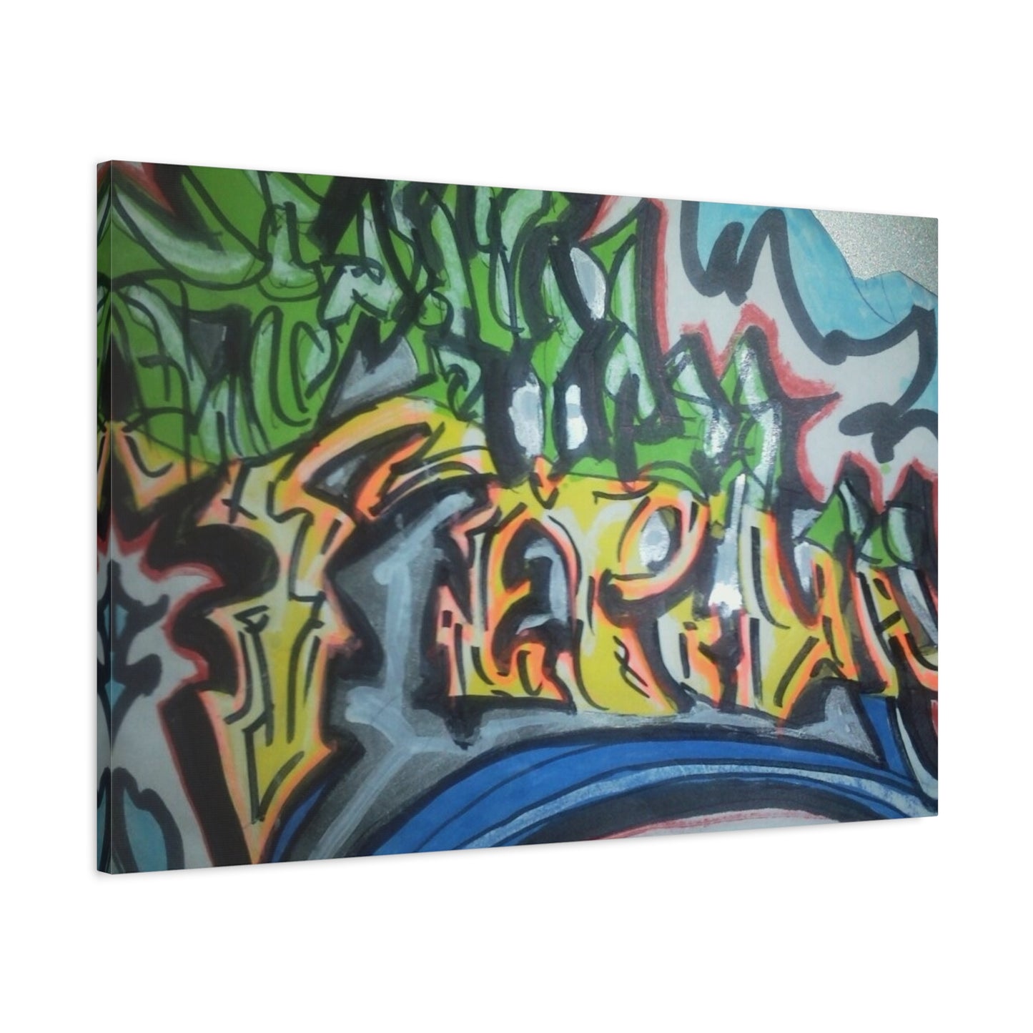 Graffiti Street Art Canvas Print — Urban Colorful Wall Decor
