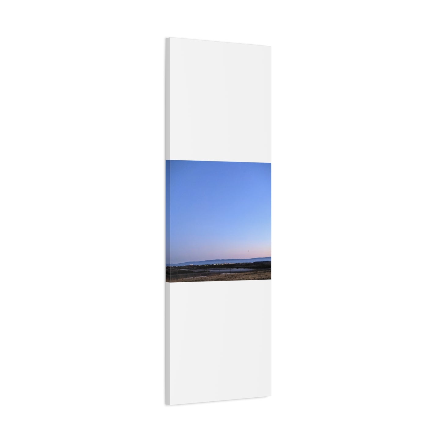 Serene Blue Horizon Matte Canvas Print — Stretched Wall Art
