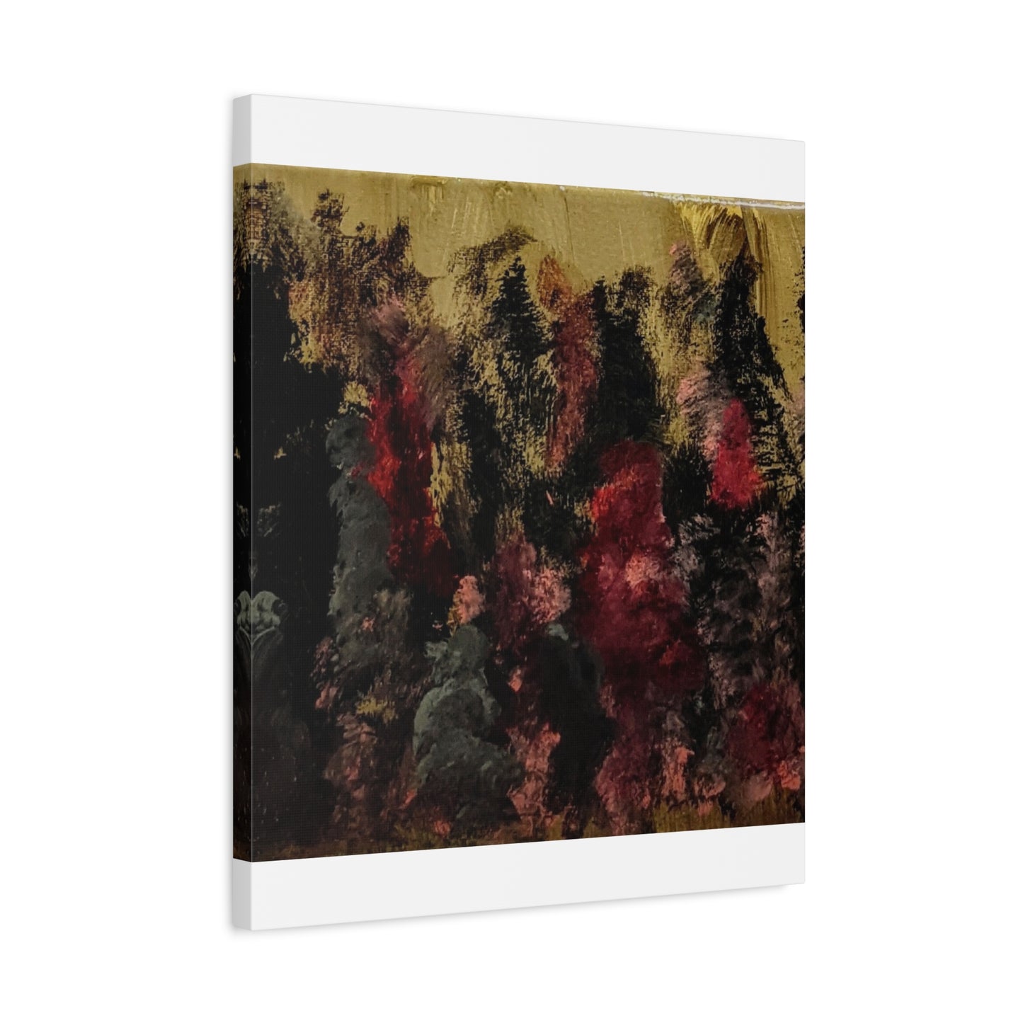 Autumn Forest Nightscape Matte Canvas Print — Stretched 1.25"