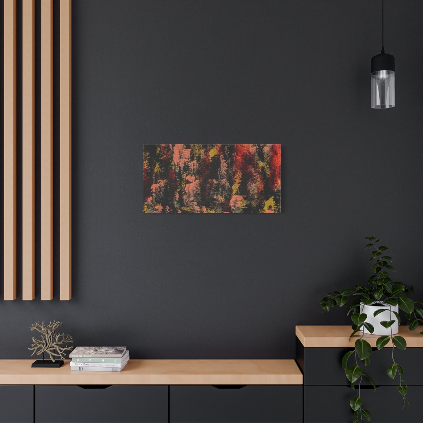 Autumn Forest Abstract — Matte Stretched Canvas