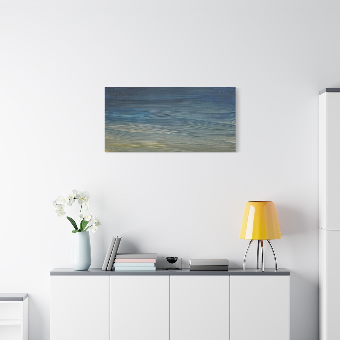Abstract Coastal Sunset Canvas Print — Matte Stretched Wall Art