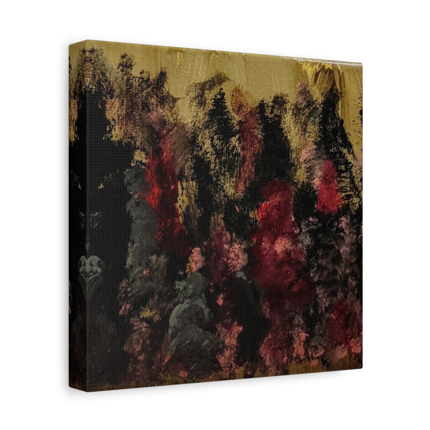 Autumn Forest Nightscape Matte Canvas Print — Stretched 1.25"