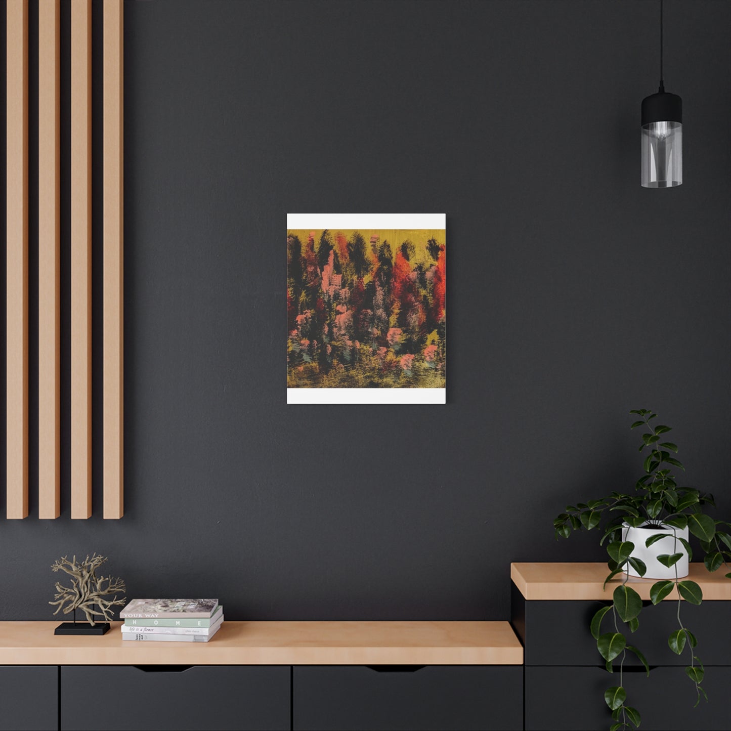 Autumn Forest Abstract — Matte Stretched Canvas