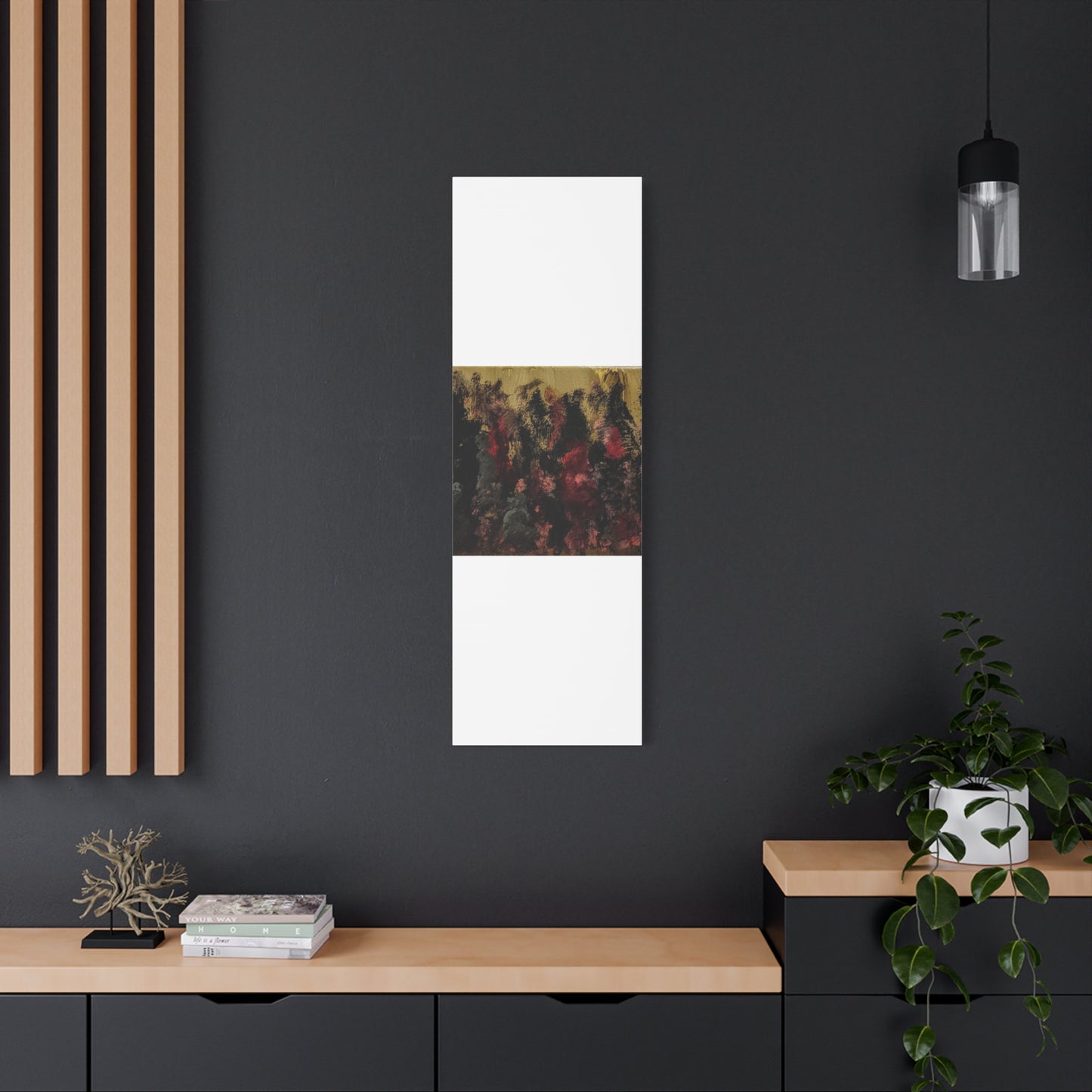 Autumn Forest Nightscape Matte Canvas Print — Stretched 1.25"