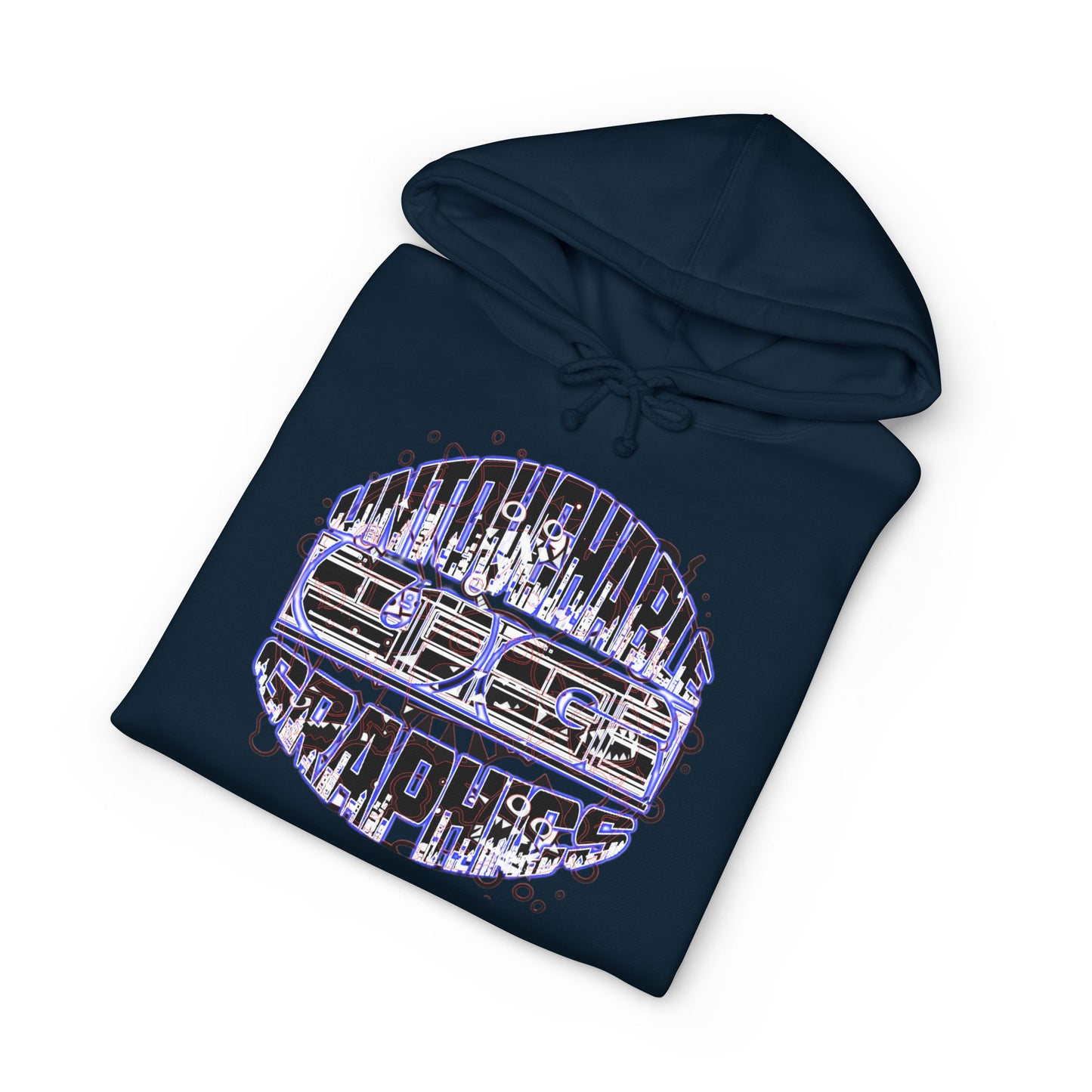 untouchable logo hooded sweatshirt