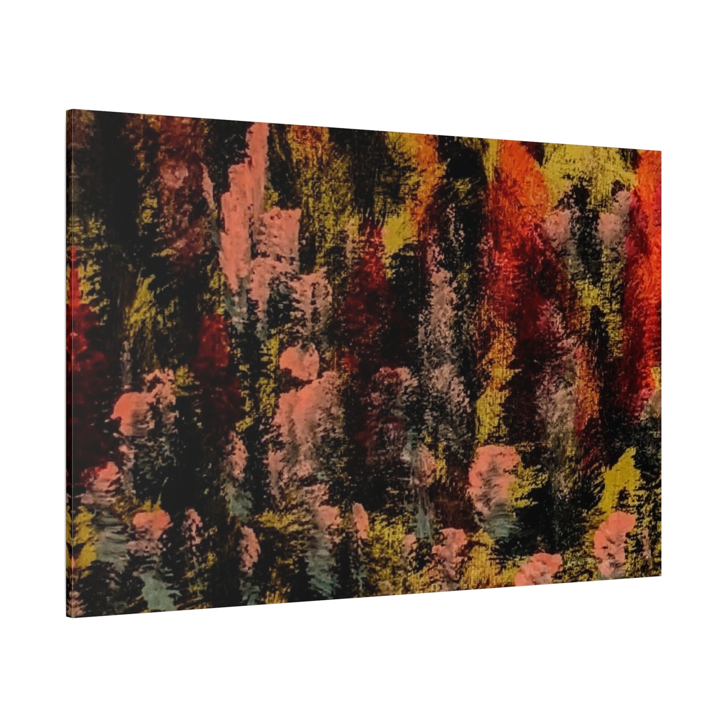 Autumn Forest Abstract — Matte Stretched Canvas