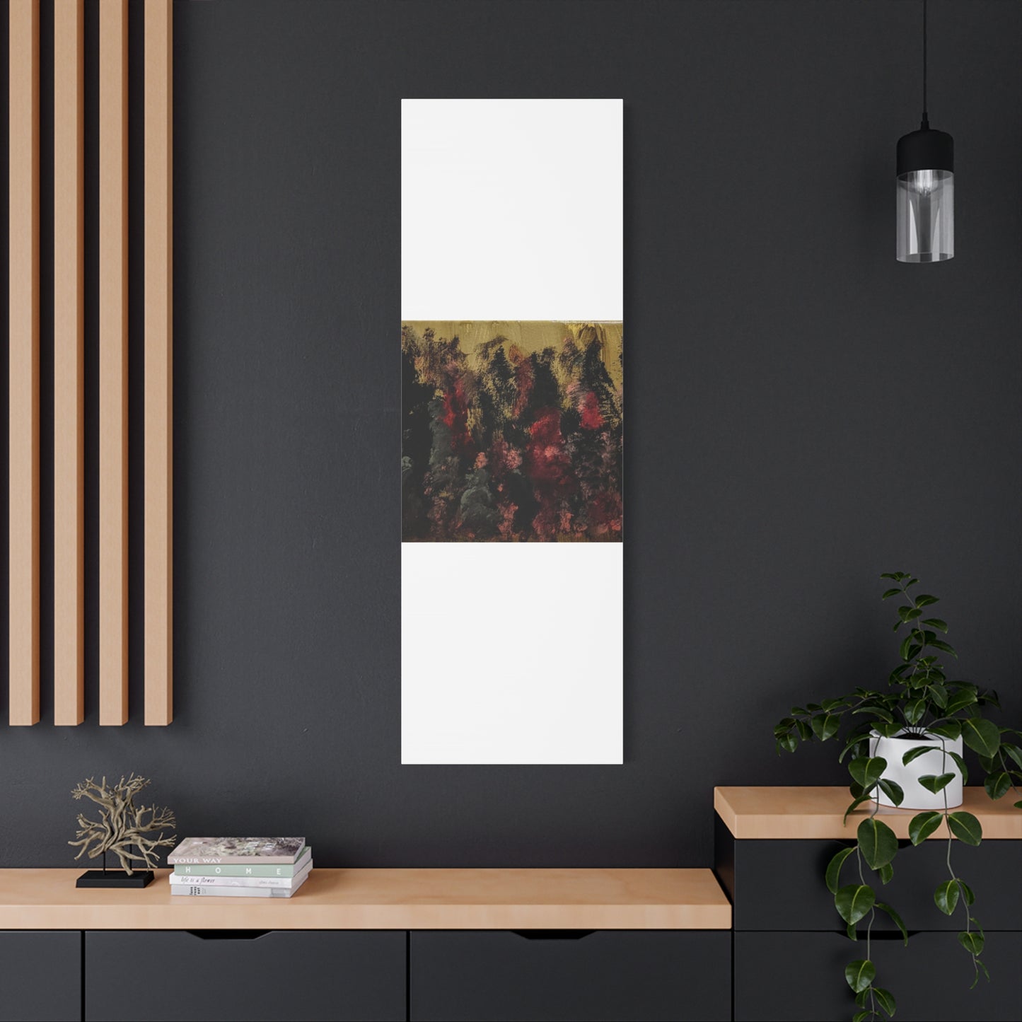 Autumn Forest Nightscape Matte Canvas Print — Stretched 1.25"