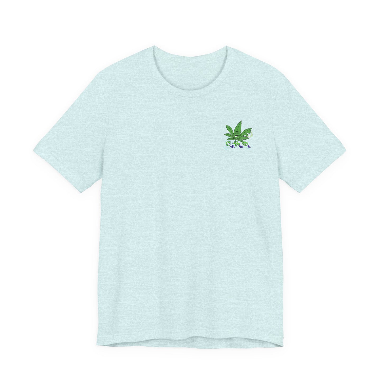 C16H21O2 - Minimal Marijuana Plant Graphic T-Shirt