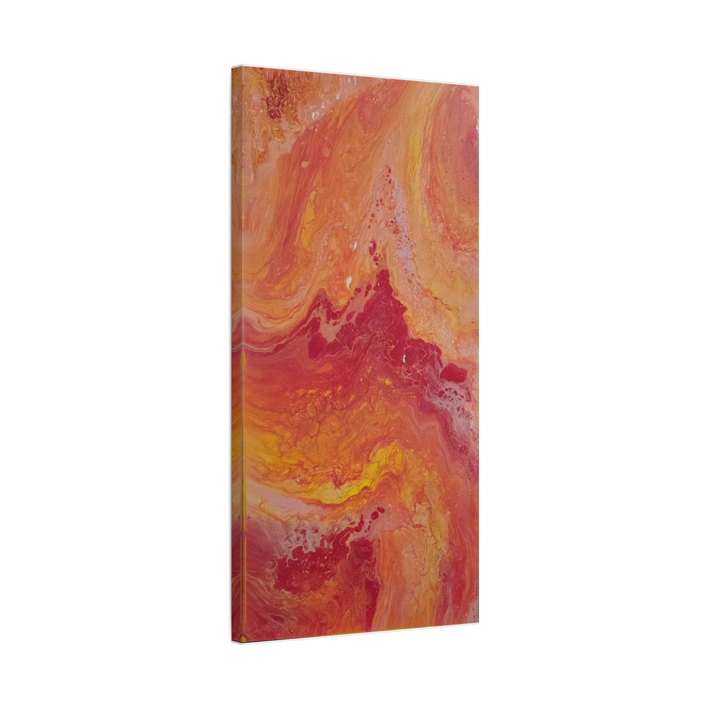 Abstract Pepto Popured - Sunset Swirl Matte Canvas Art - Stretched 1.25"