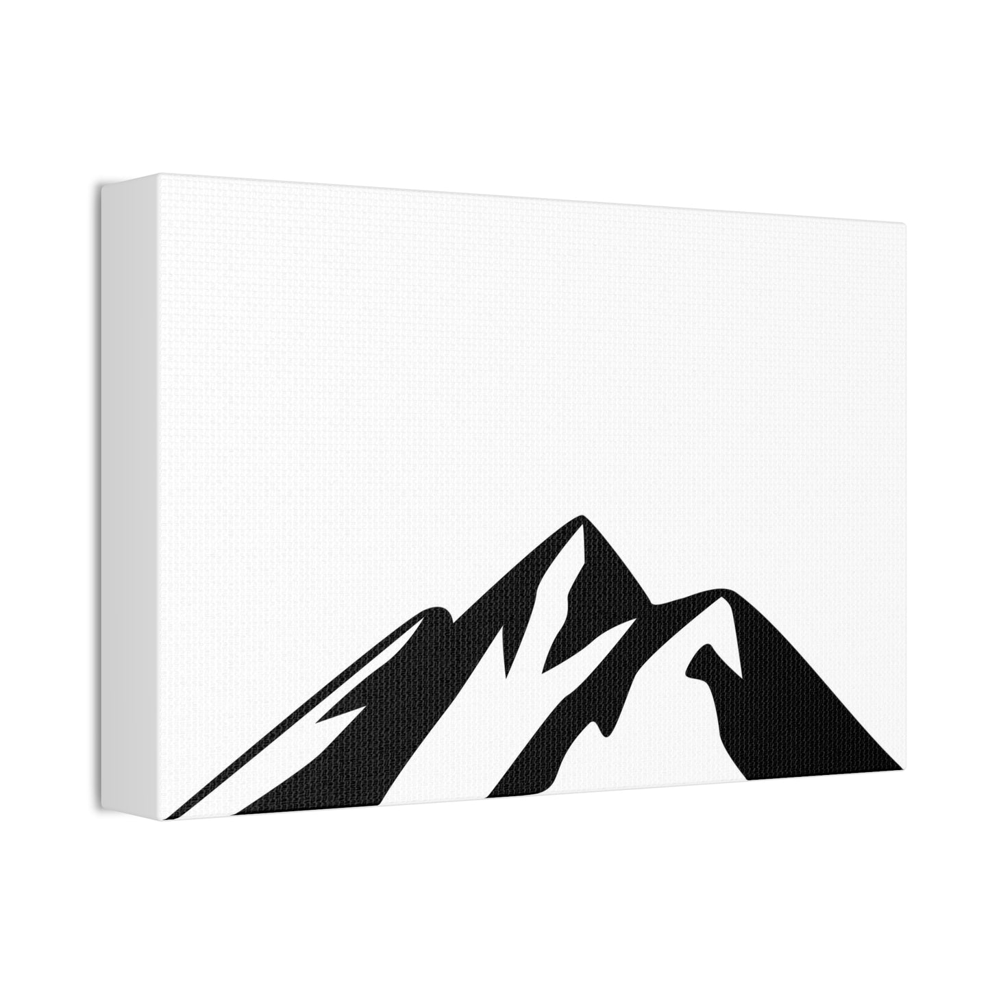 mountains002 - Mountain Silhouette Canvas Art