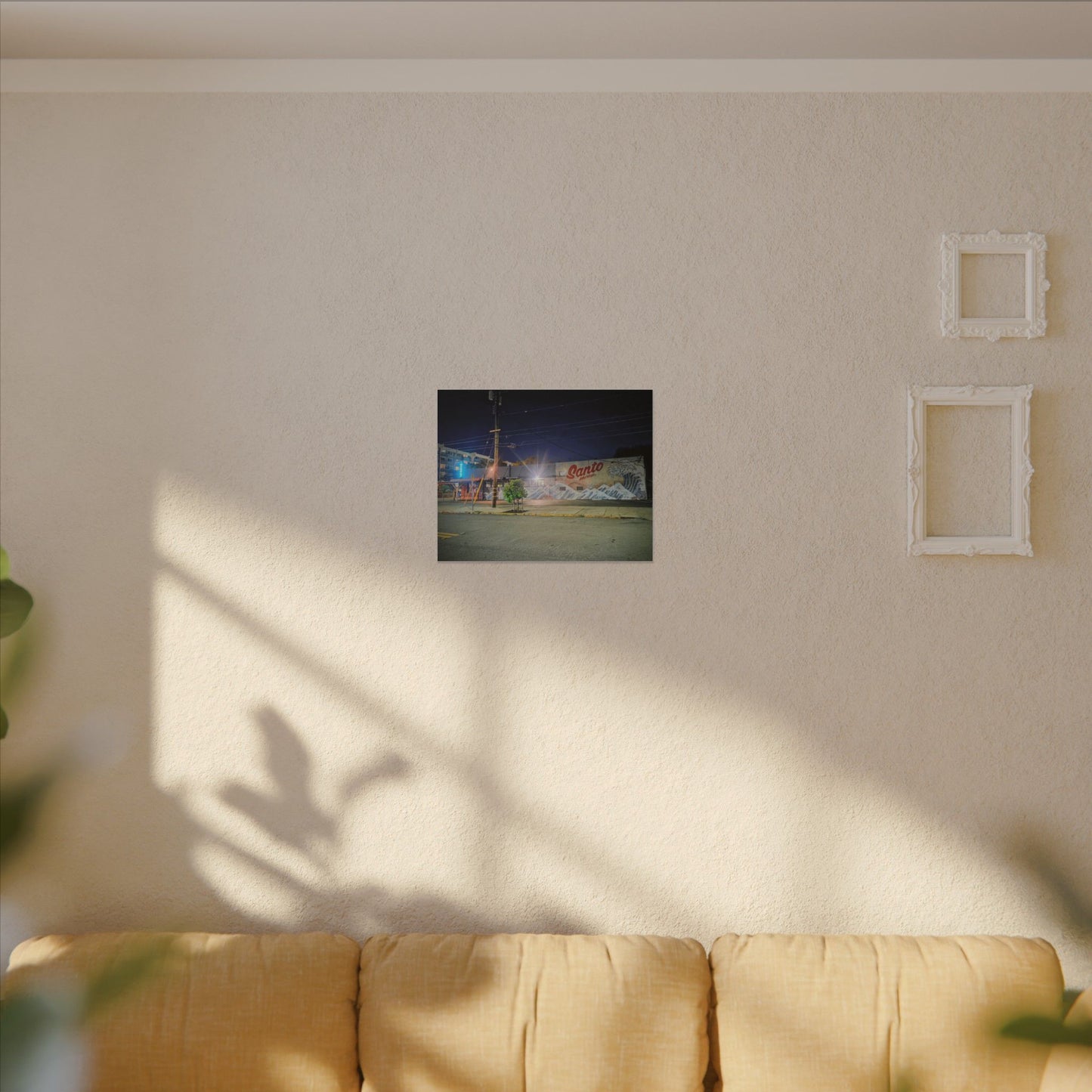 Santo Market Mural (7th&taylor)— Nighttime Urban Wall Art