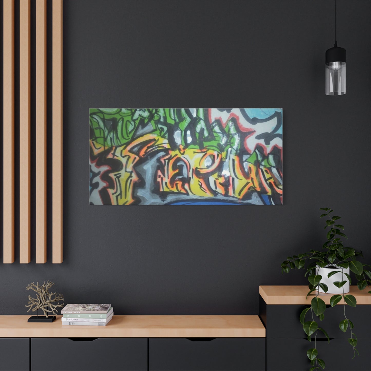 Graffiti Street Art Canvas Print — Urban Colorful Wall Decor