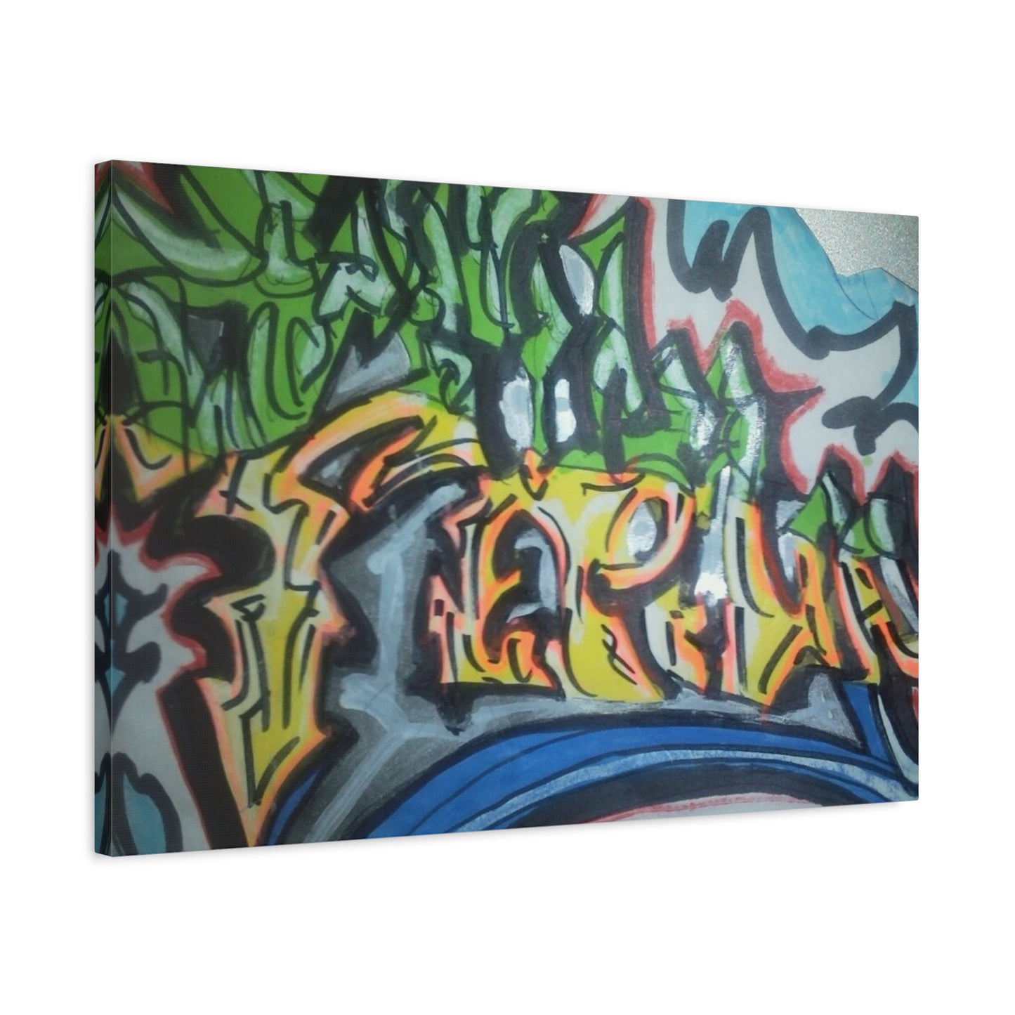 Graffiti Street Art Canvas Print — Urban Colorful Wall Decor