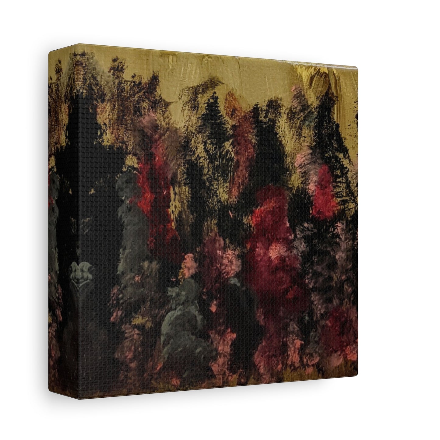 Autumn Forest Nightscape Matte Canvas Print — Stretched 1.25"
