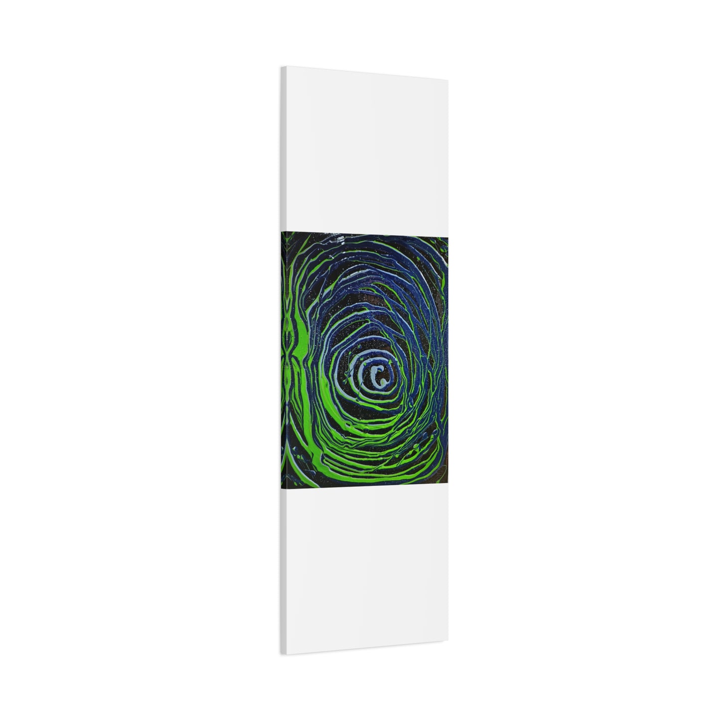 Abstract Green Swirl Matte Canvas Art — Stretched 1.25" Wall Décor