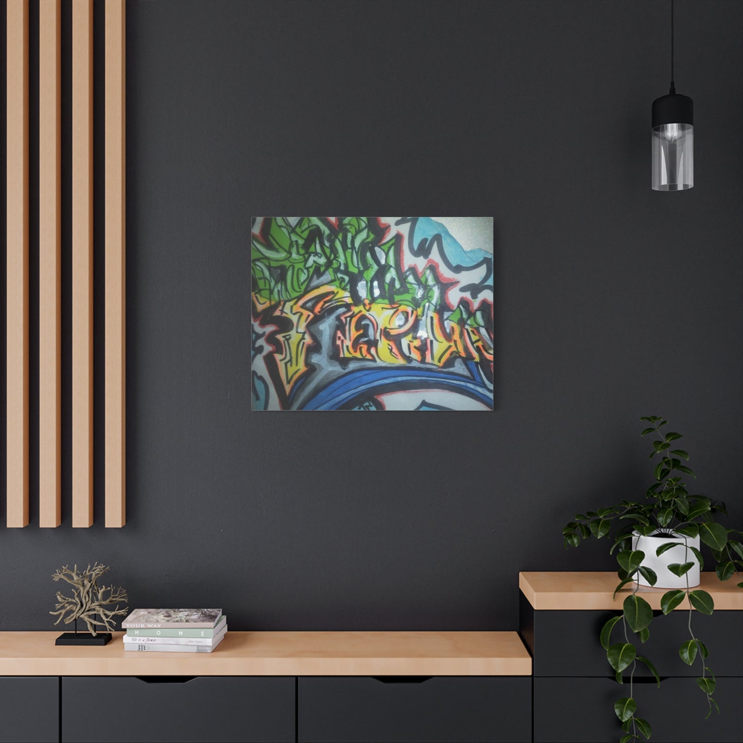 Graffiti Street Art Canvas Print — Urban Colorful Wall Decor