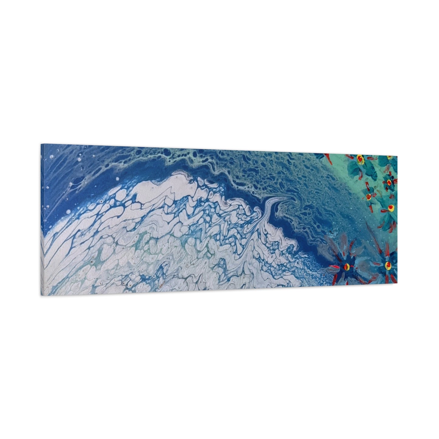 floetrol&flowers - Abstract Matte Canvas Print — Floral Accents Stretched Wall Art