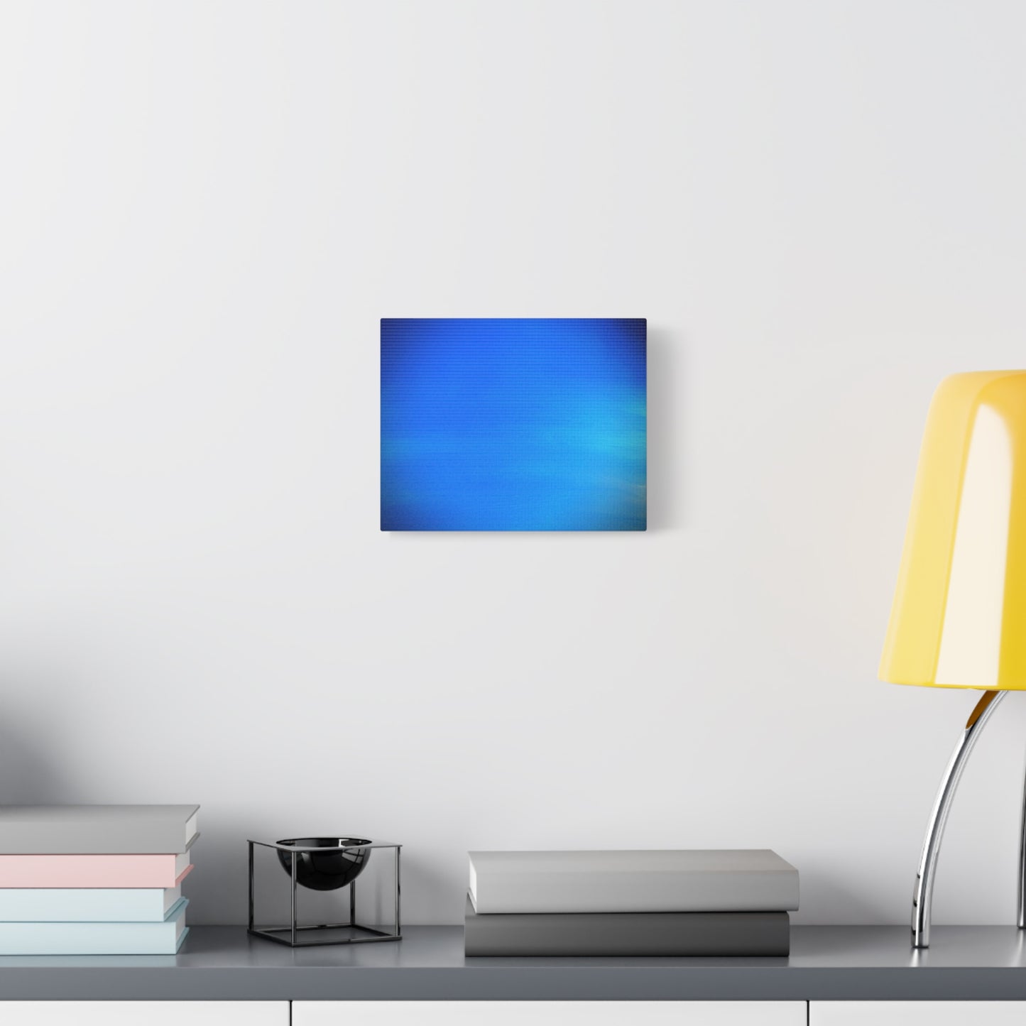 Blue Burst - Gradient Matte Canvas Print — Abstract Ocean Wall Art, Stretched 1.25"