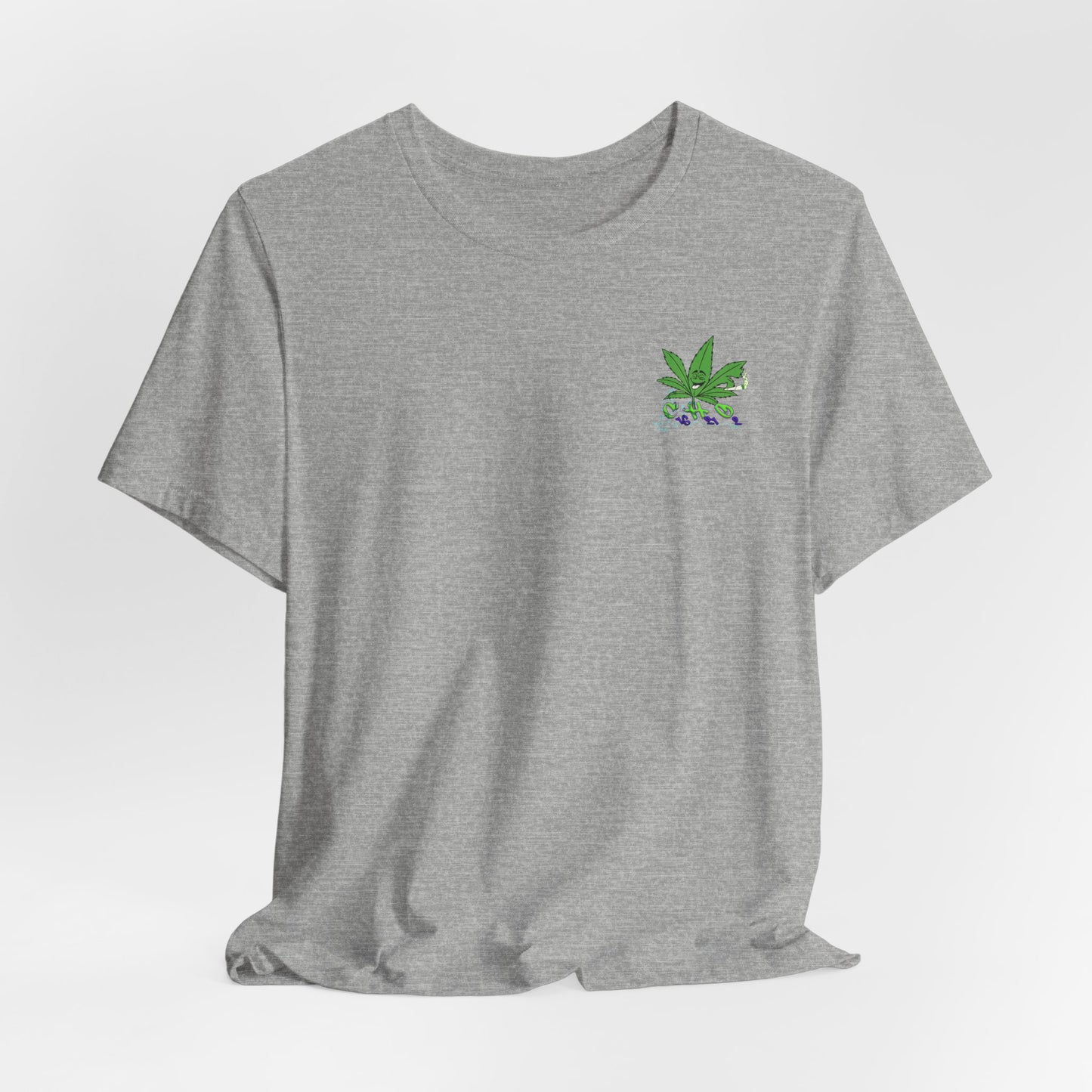 C16H21O2 - Minimal Marijuana Plant Graphic T-Shirt