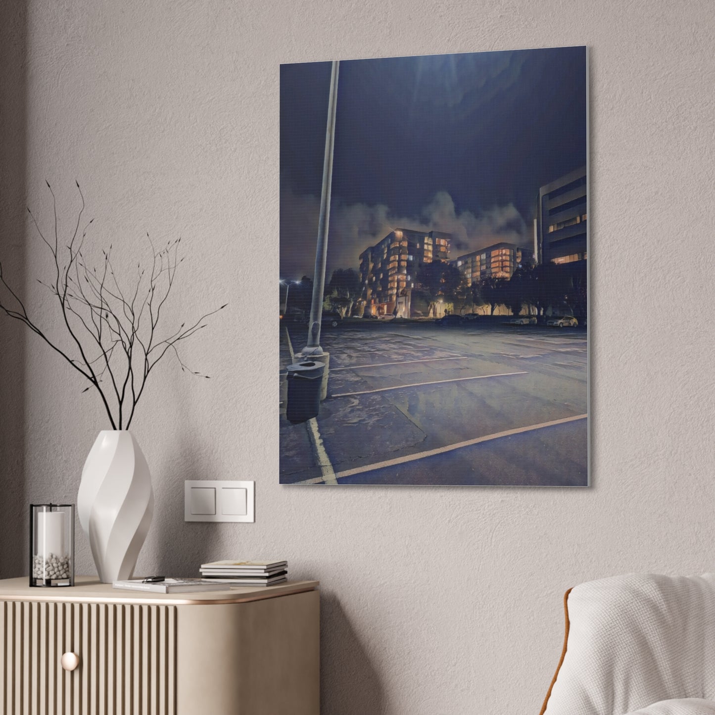 Canvas Art Print - Urban Nightscape Wall Décor