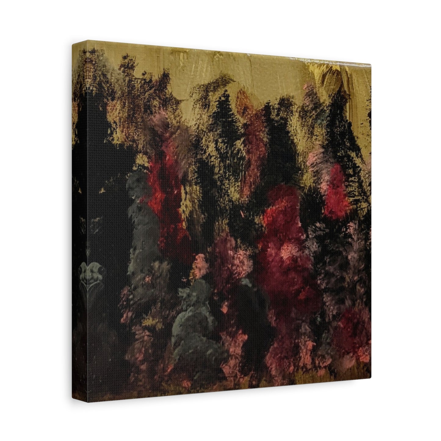 Autumn Forest Nightscape Matte Canvas Print — Stretched 1.25"