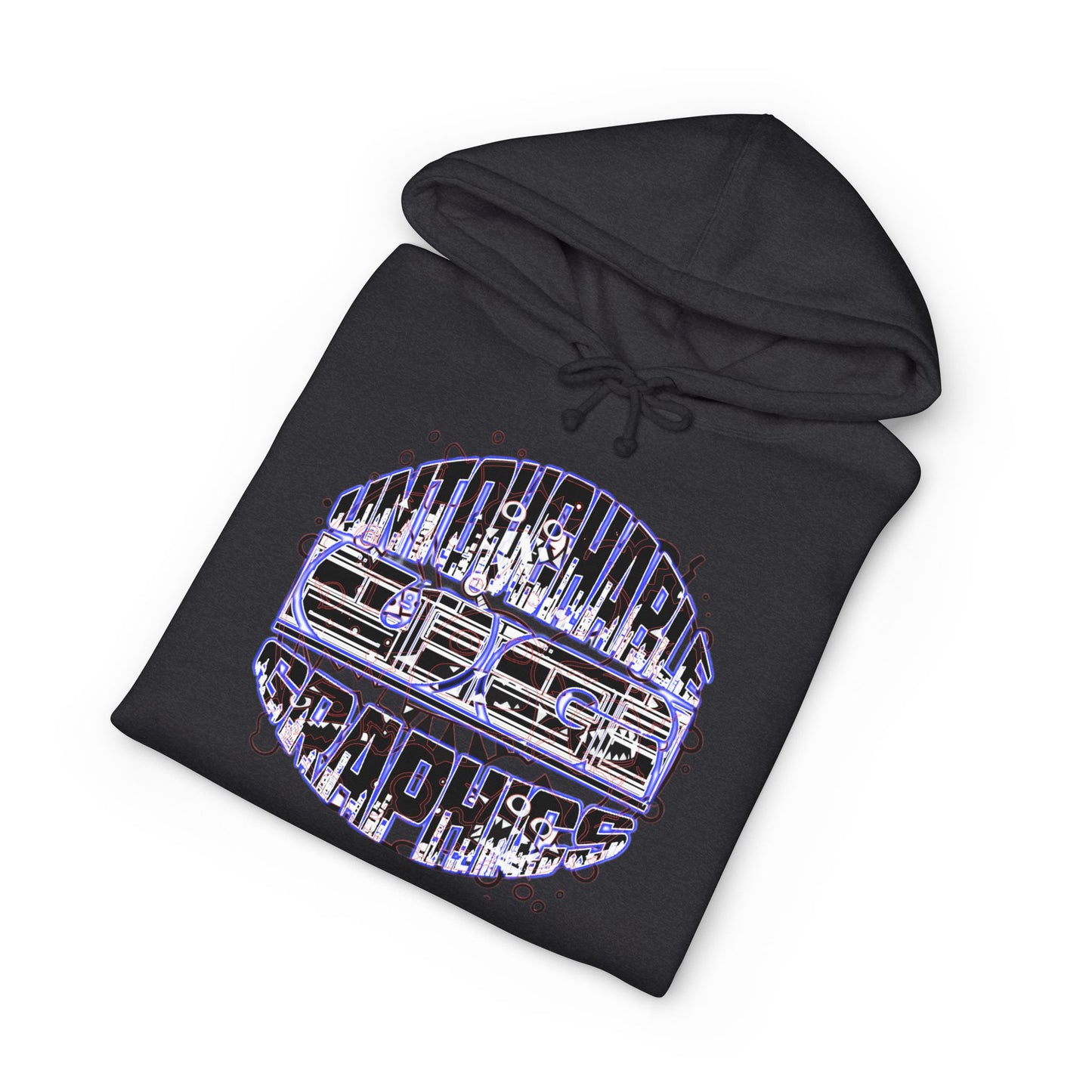 untouchable logo hooded sweatshirt