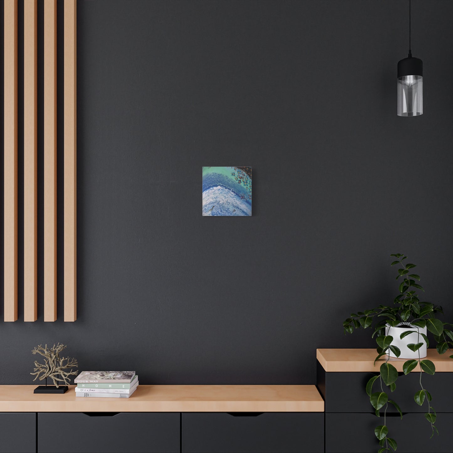 floetrol&flowers - Abstract Matte Canvas Print — Floral Accents Stretched Wall Art